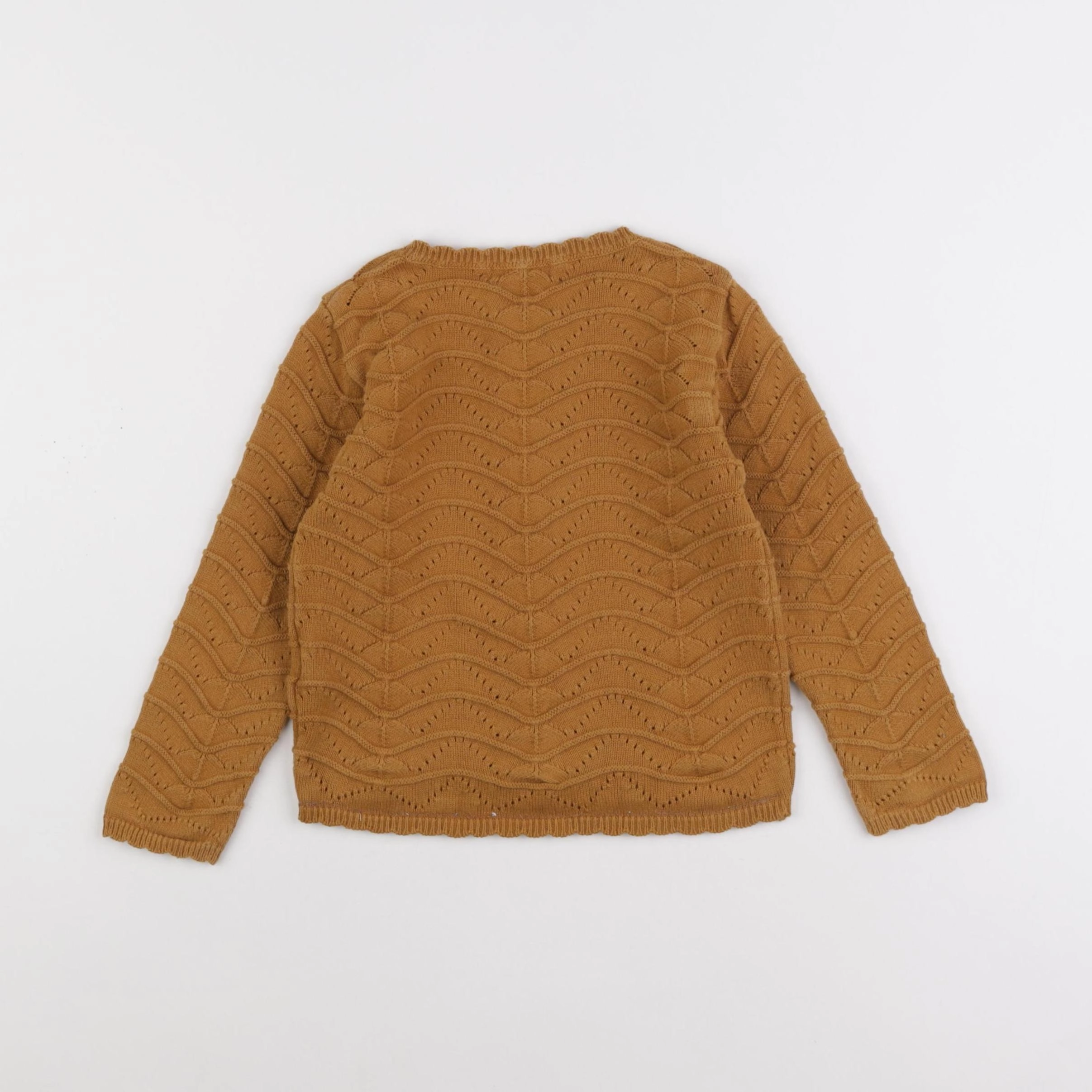 Little Cigogne - gilet marron - 5 ans