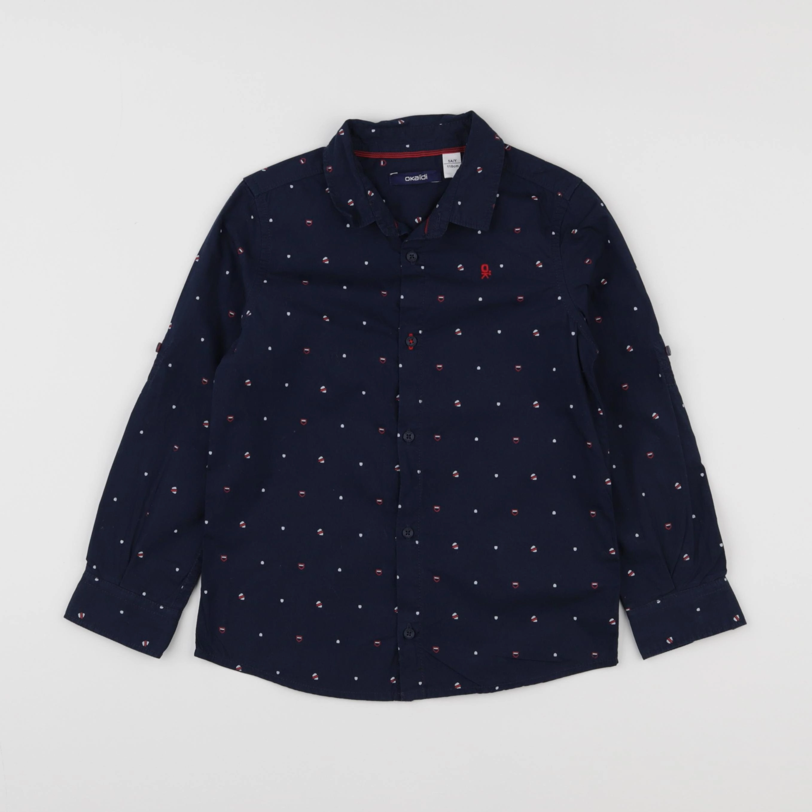 Okaidi - chemise bleu - 5 ans