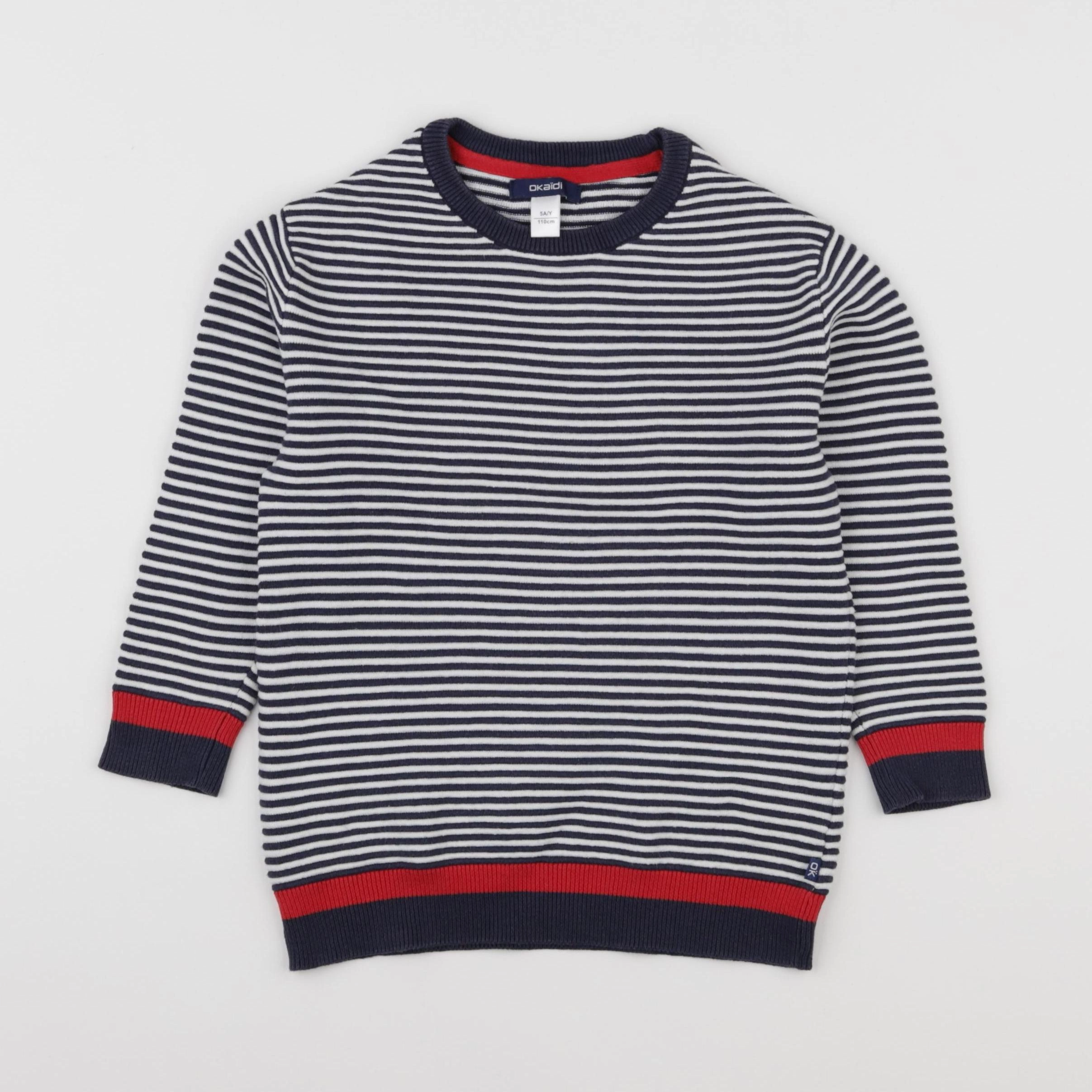Okaidi - pull bleu - 5 ans