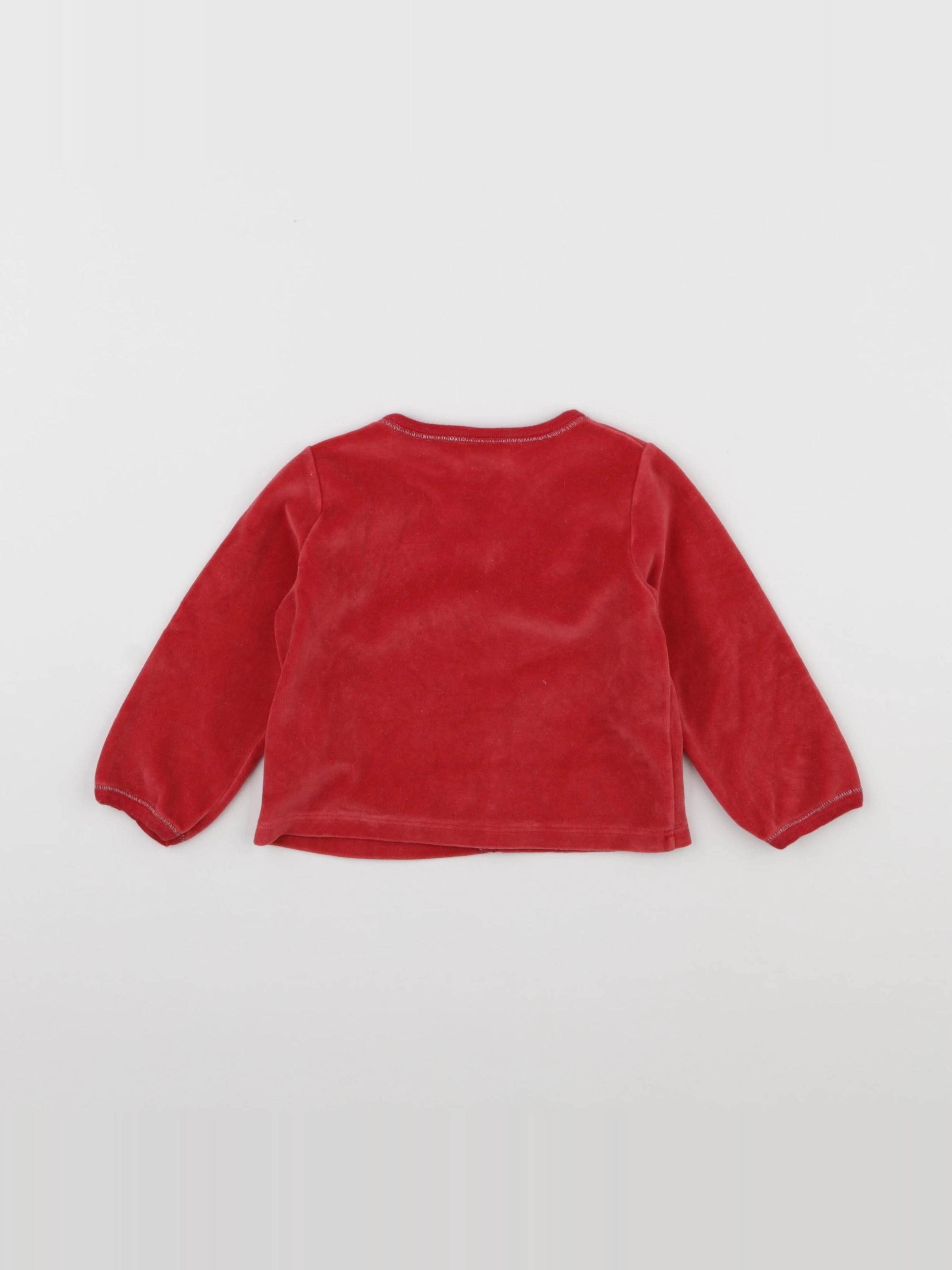 Petit Bateau - gilet rouge - 18 mois