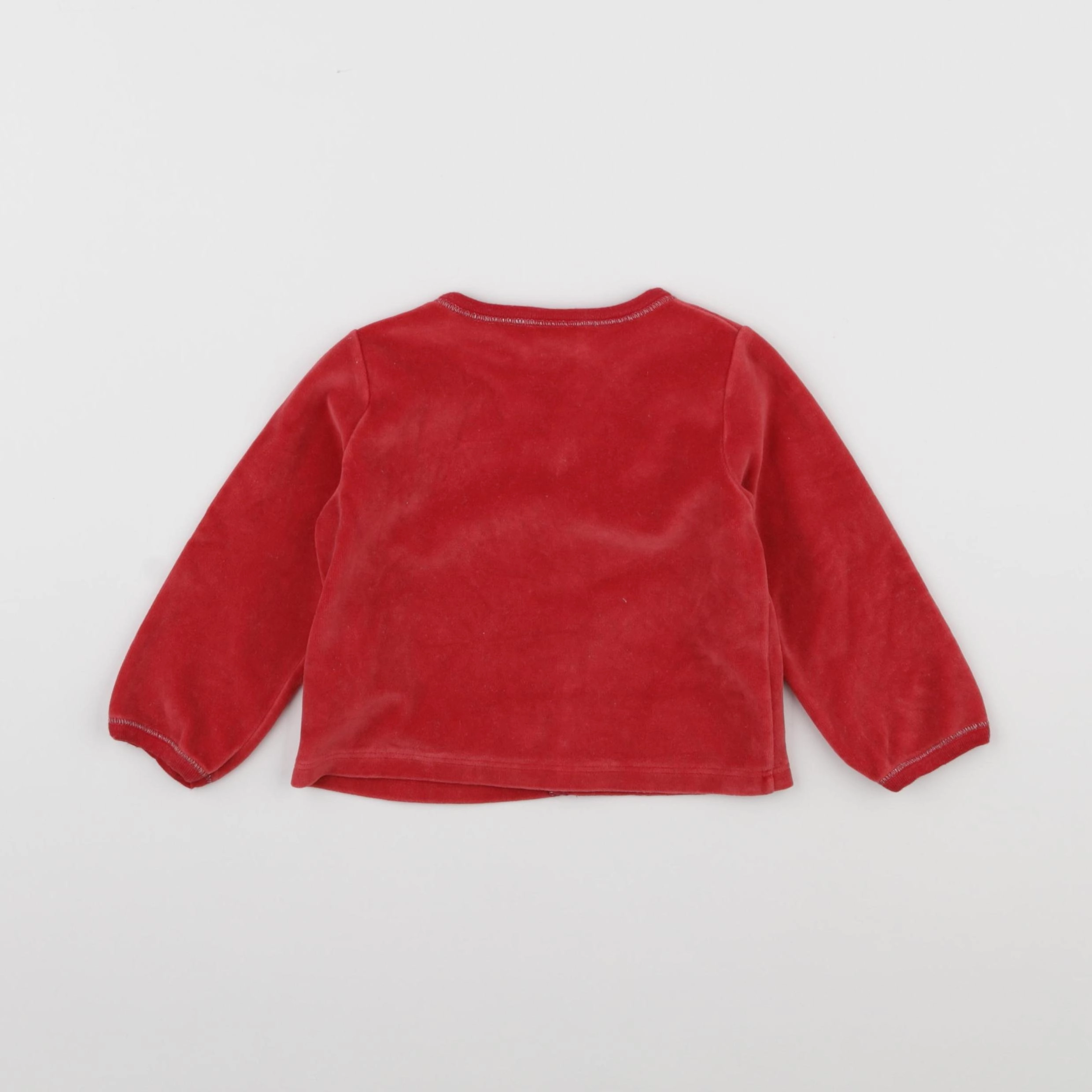 Petit Bateau - gilet rouge - 18 mois