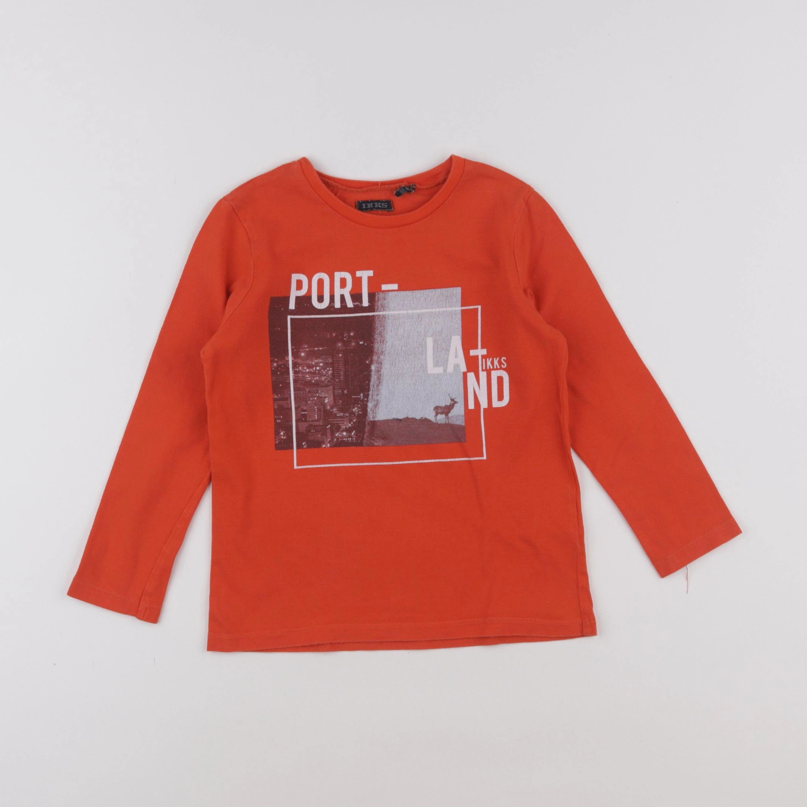IKKS - tee-shirt orange - 4 ans