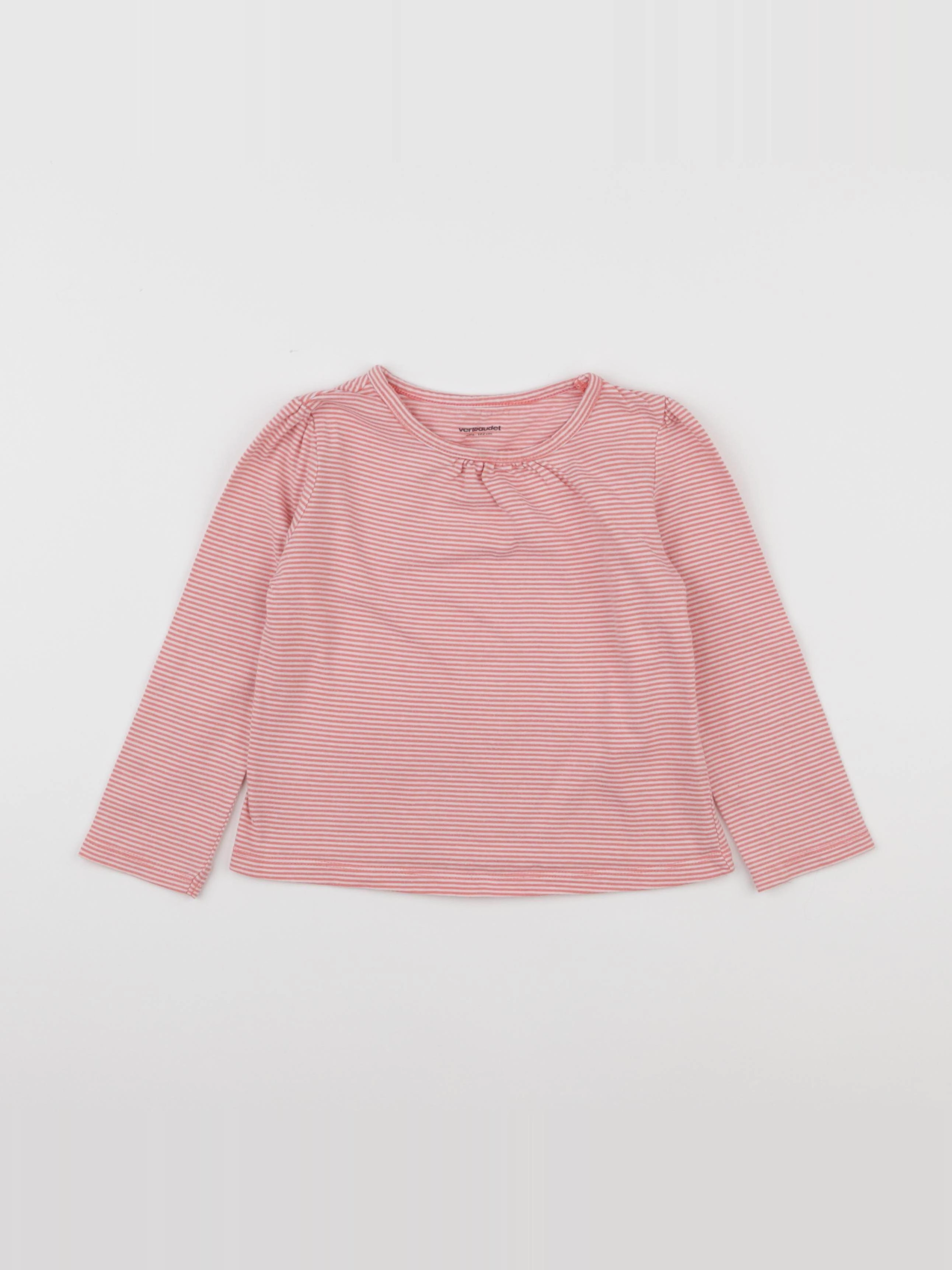 Vertbaudet - tee-shirt rose - 4 ans
