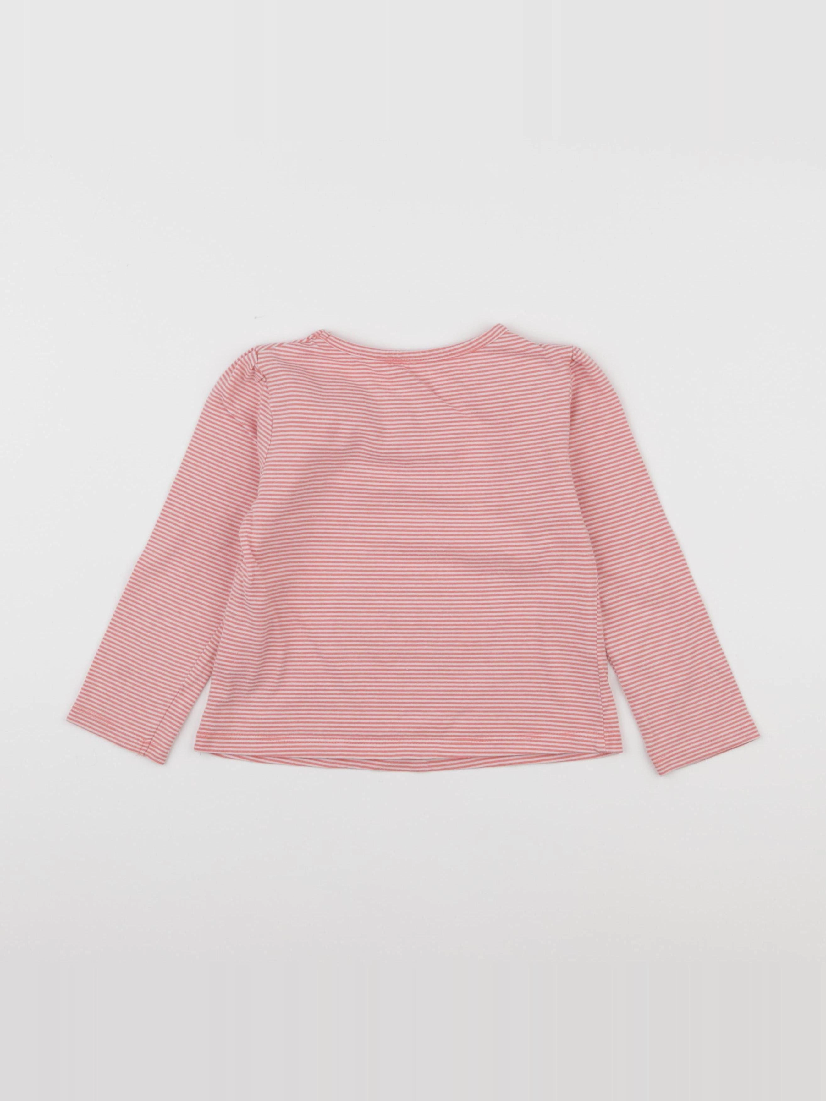 Vertbaudet - tee-shirt rose - 4 ans