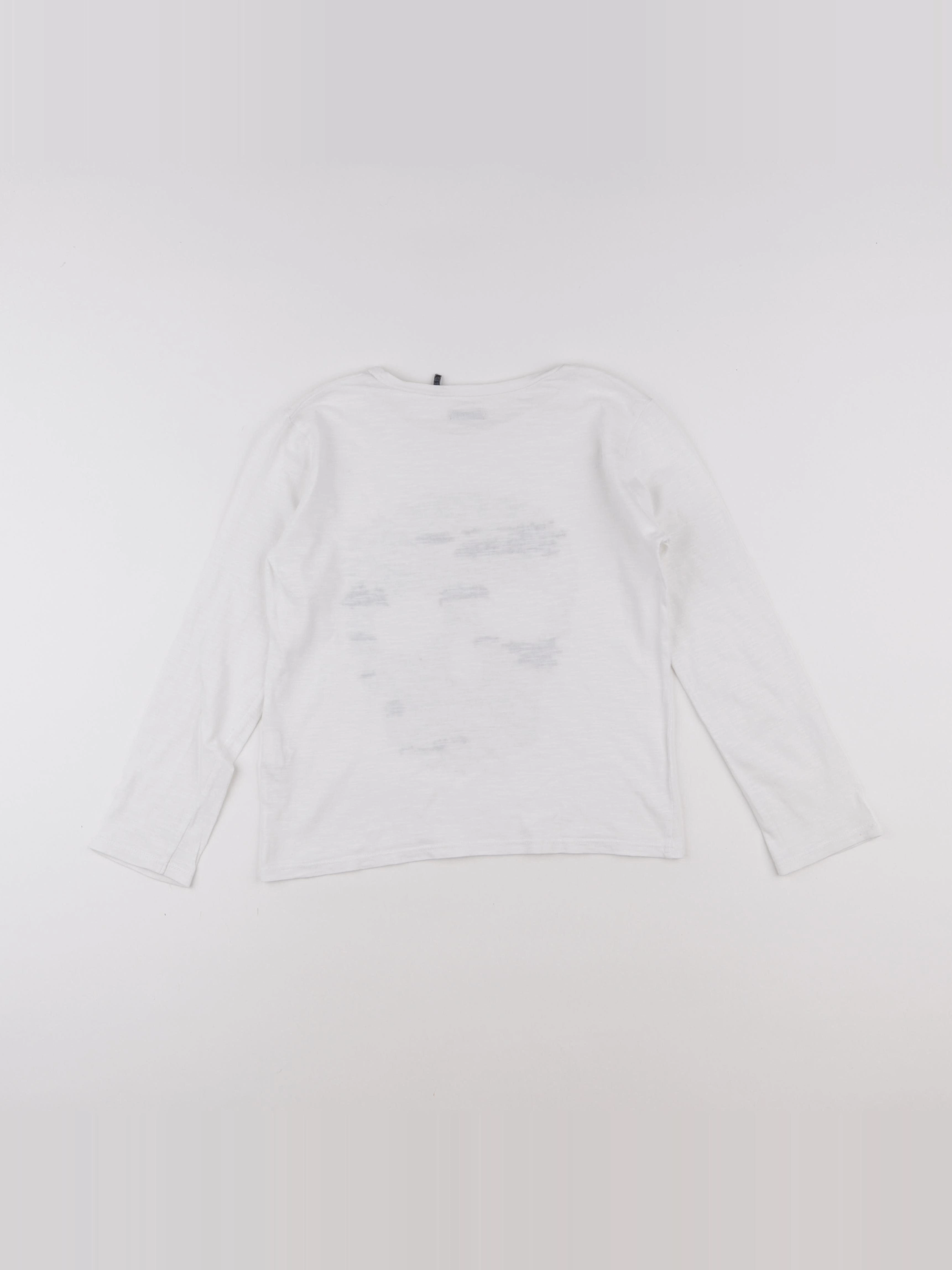 IKKS - tee-shirt blanc - 8 ans