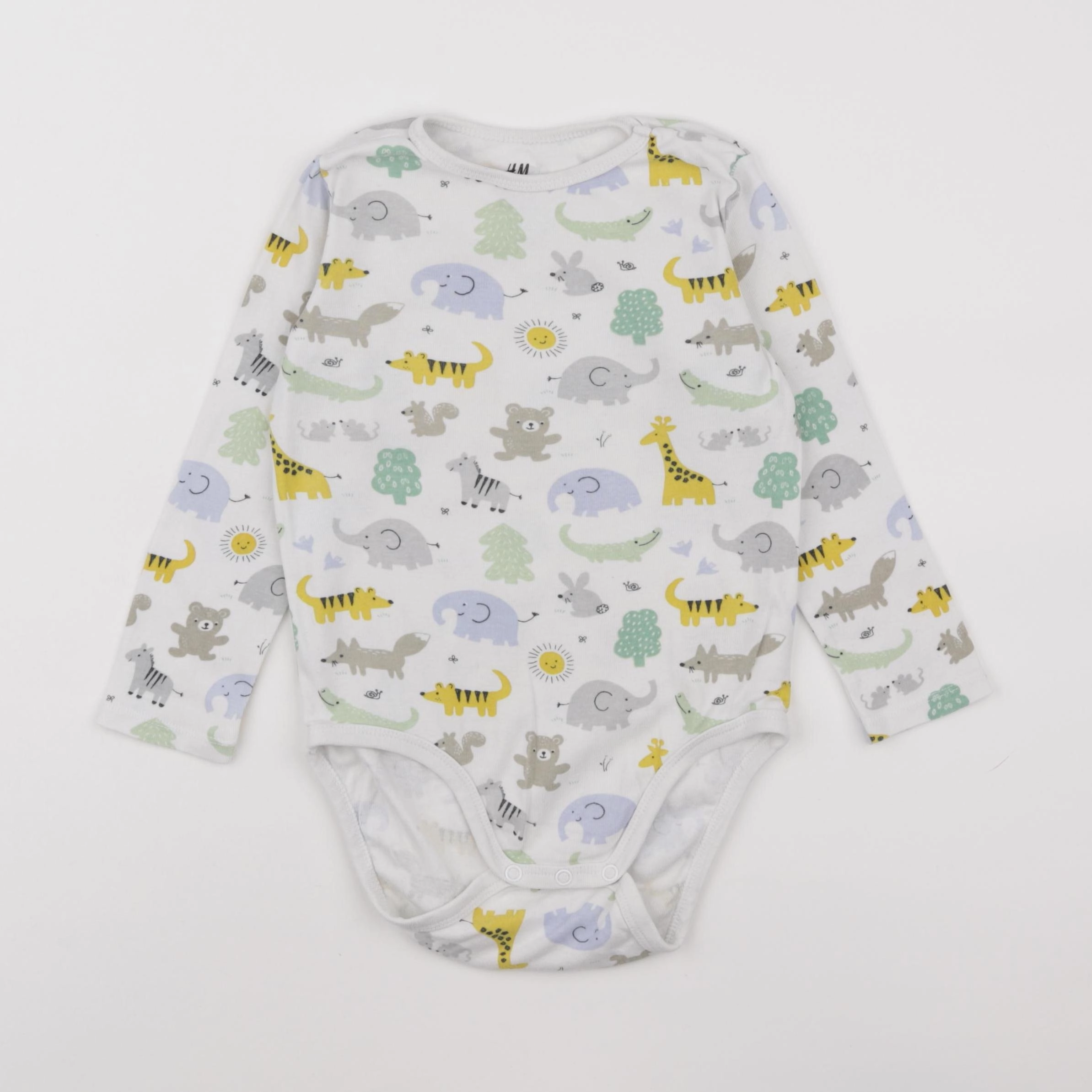 H&M - body blanc - 3/4 ans