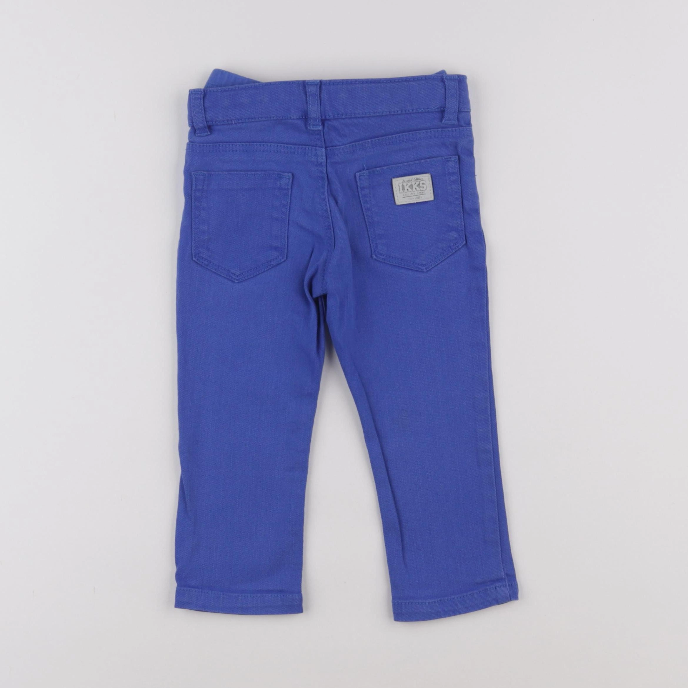 IKKS - pantalon bleu - 18 mois
