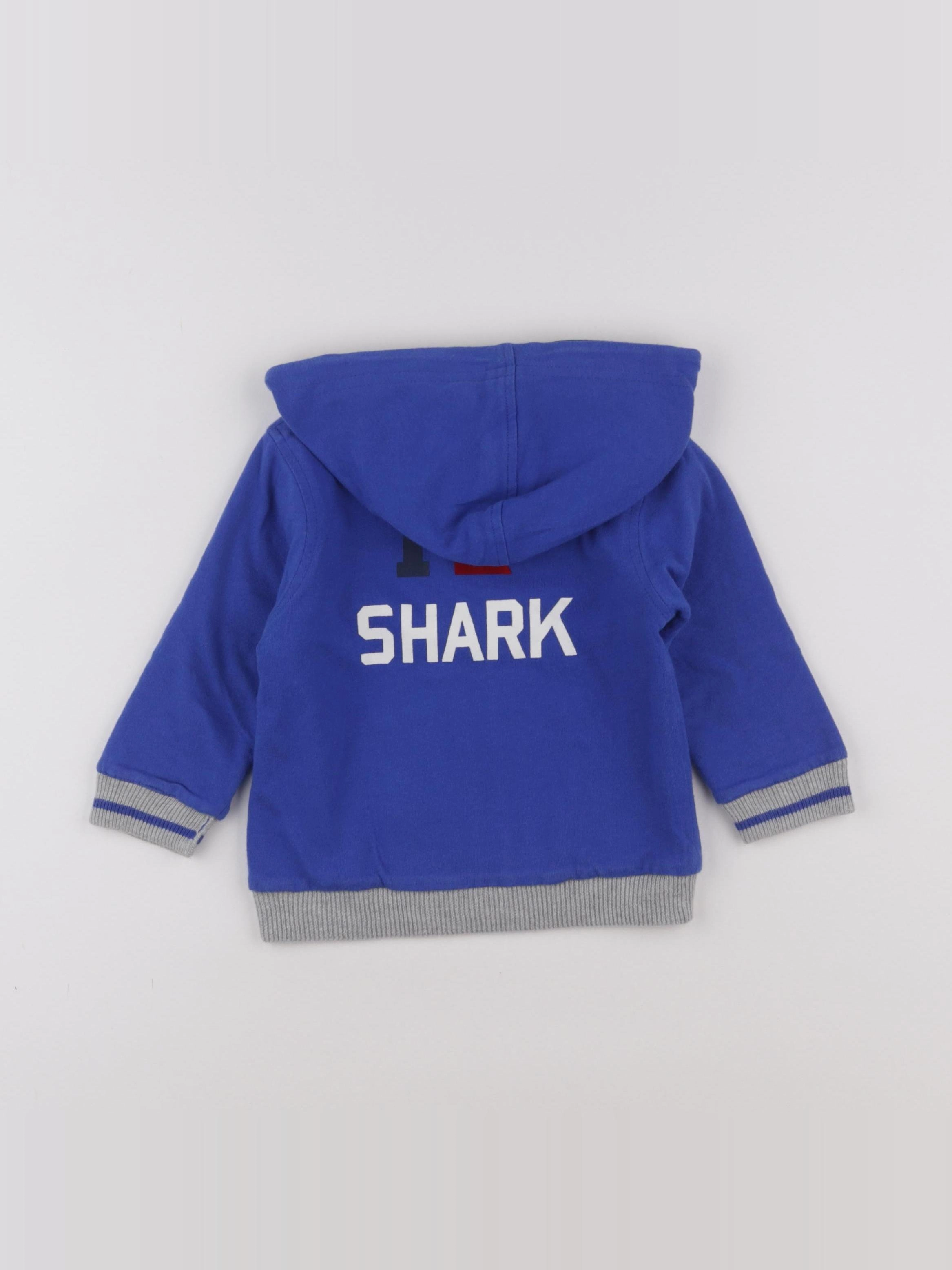 IKKS - sweat bleu - 18 mois