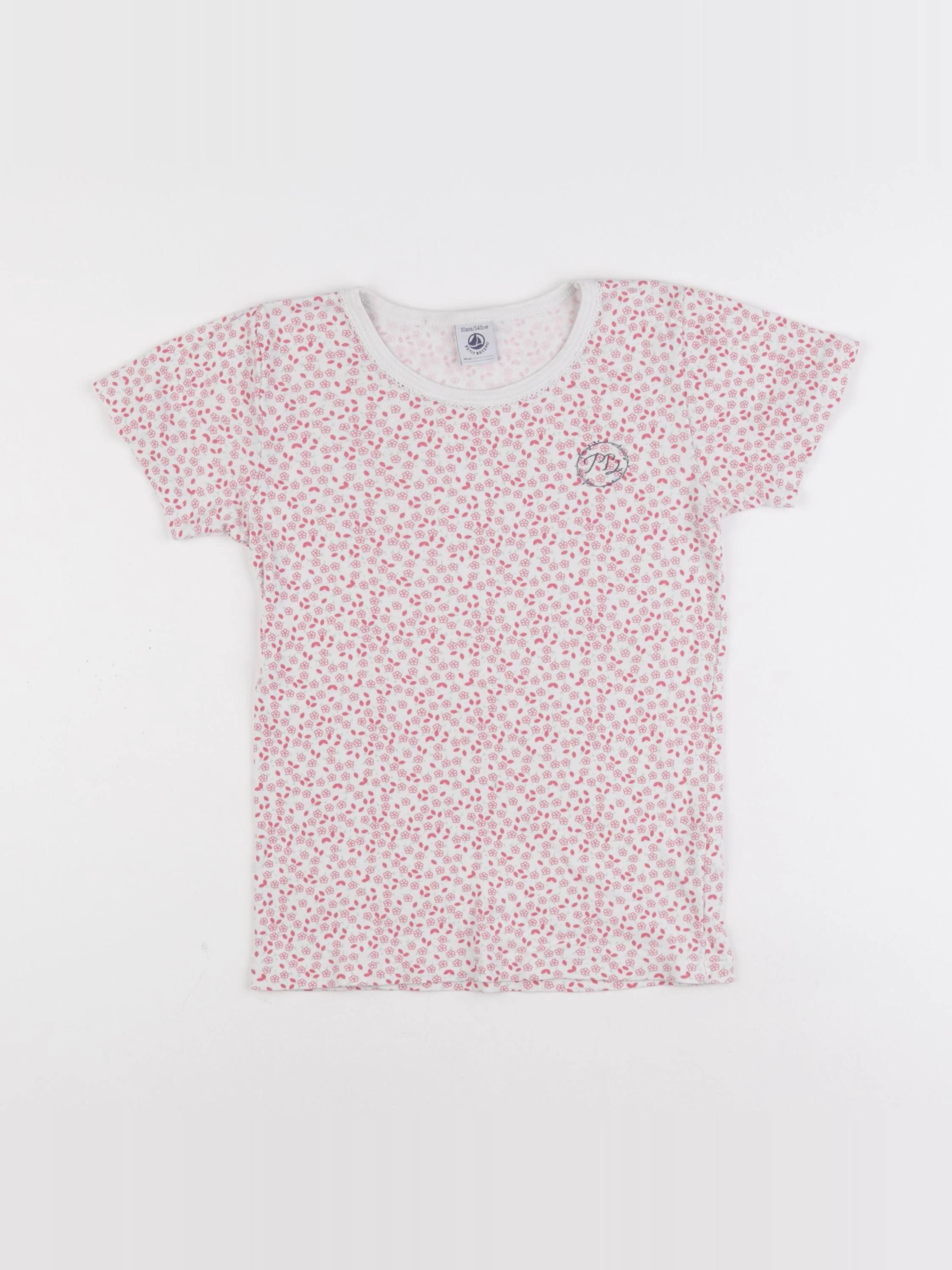 Petit Bateau - maillot de corps rose - 10 ans