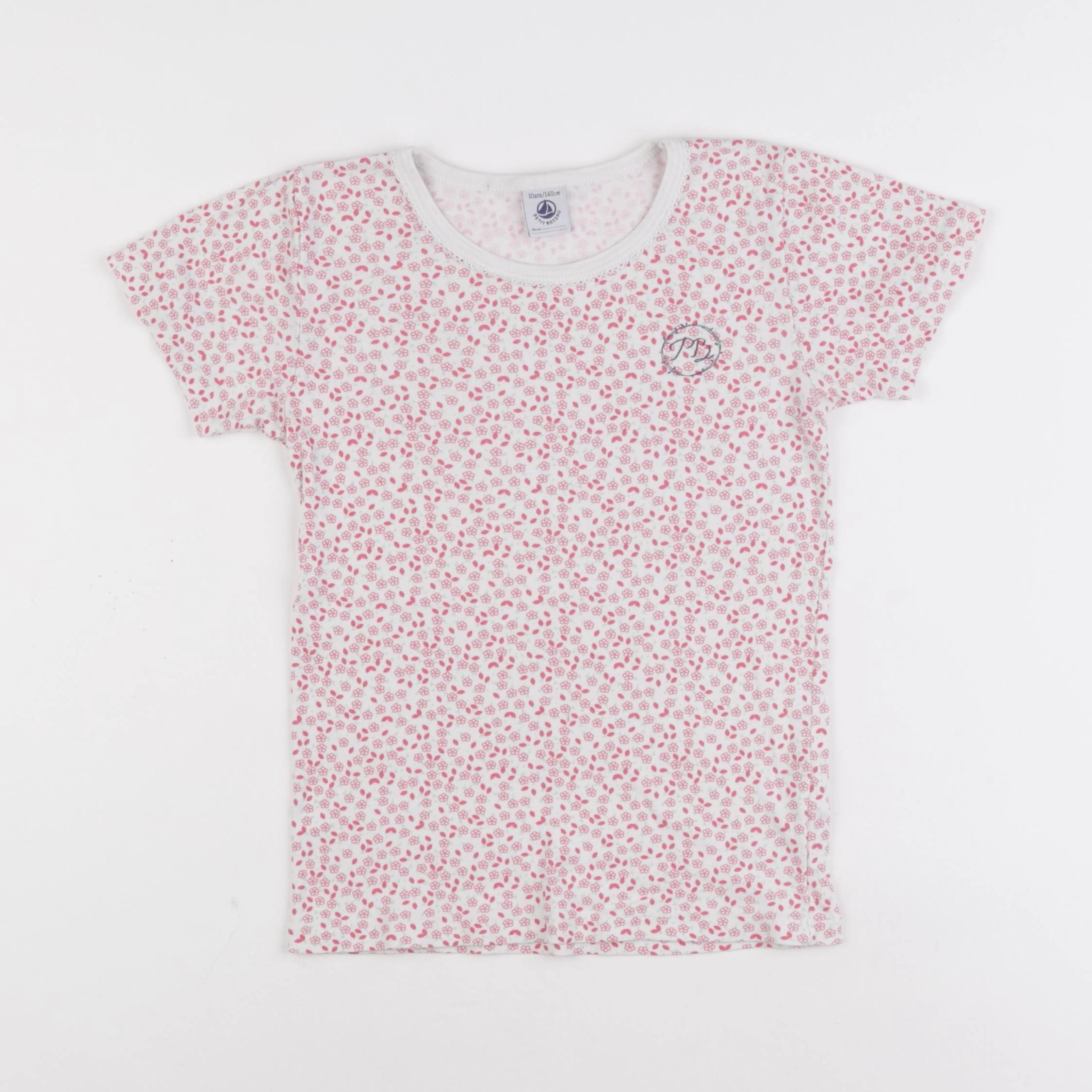 Petit Bateau - maillot de corps rose - 10 ans
