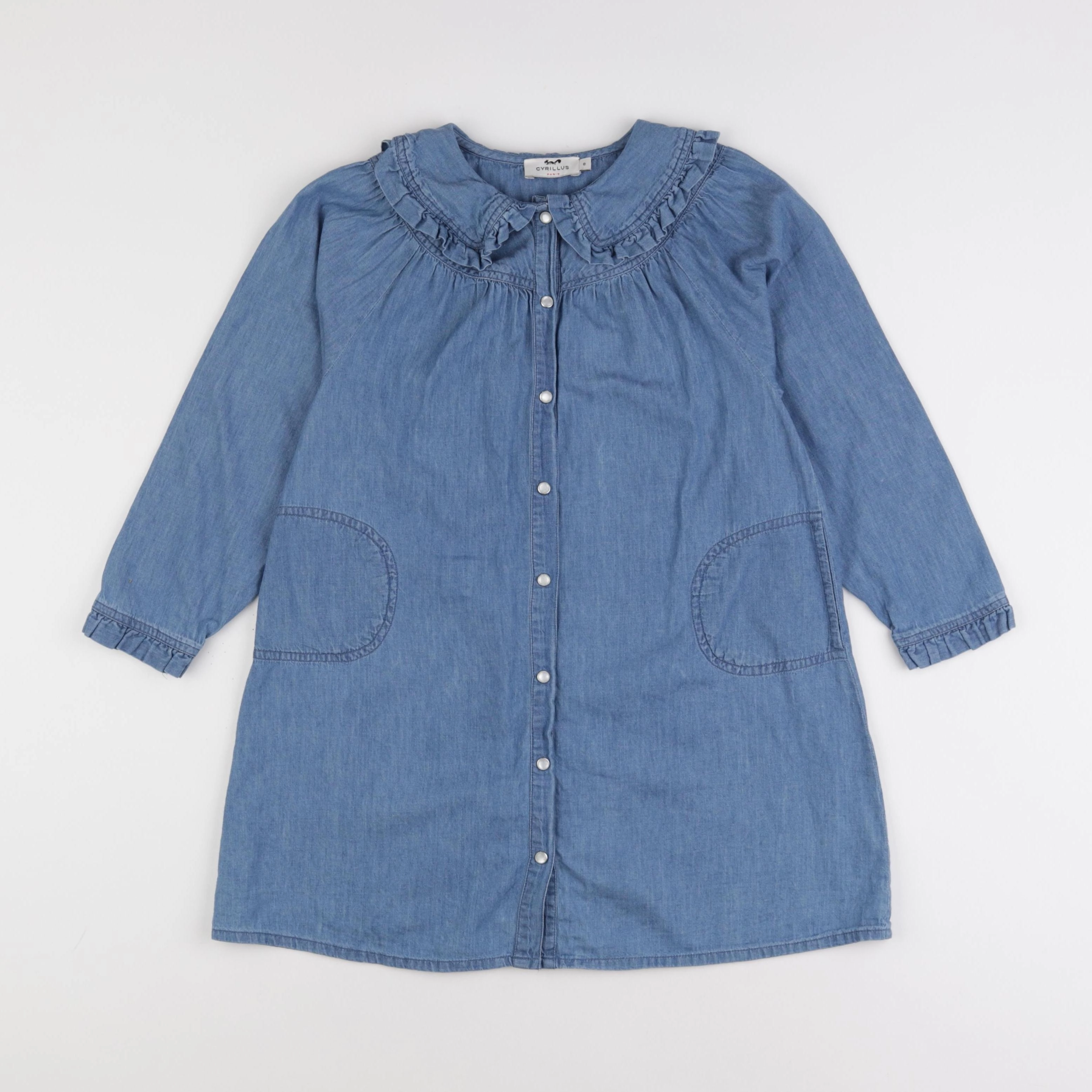 Cyrillus - robe bleu - 8 ans