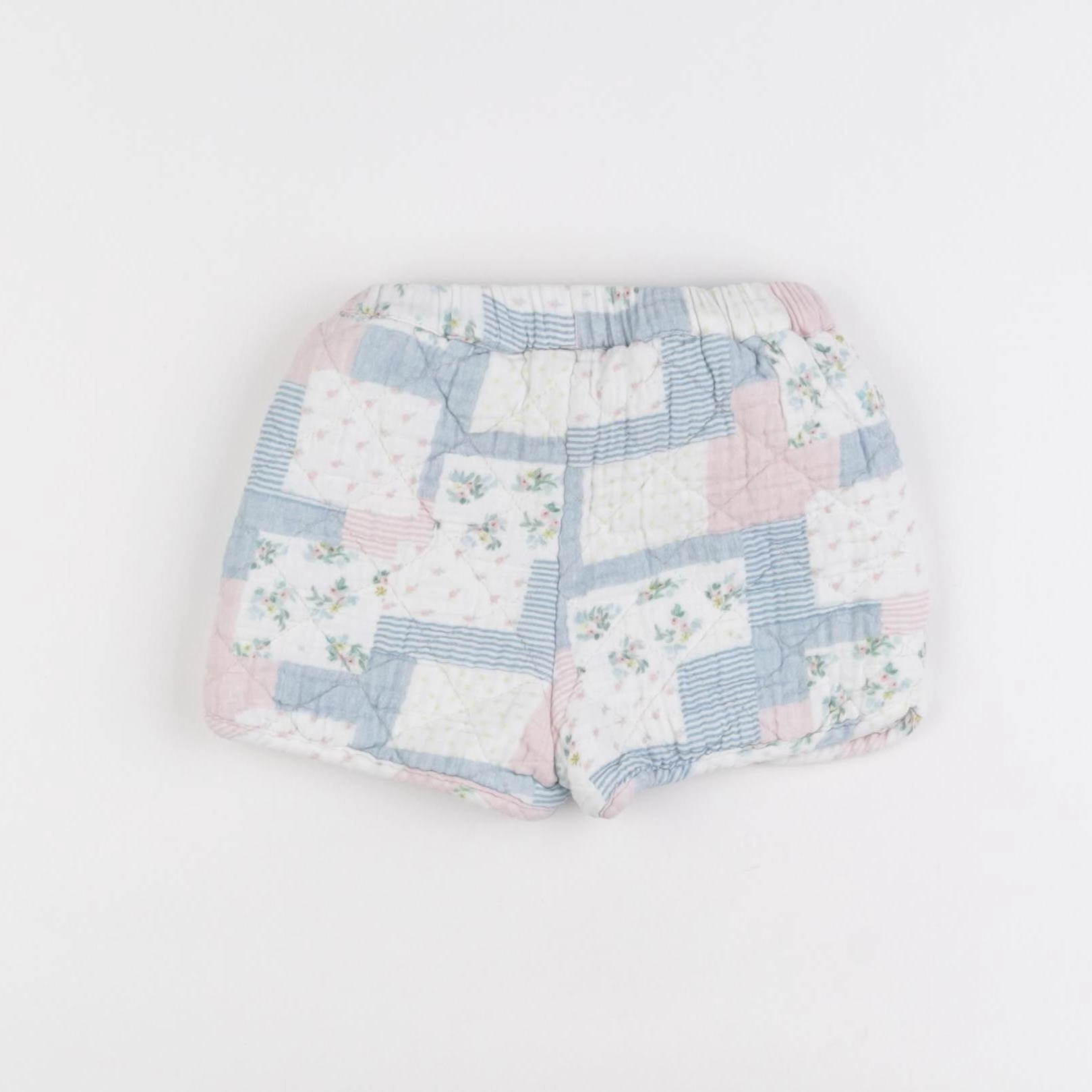 Vertbaudet - short doublé multicolore - 18 mois