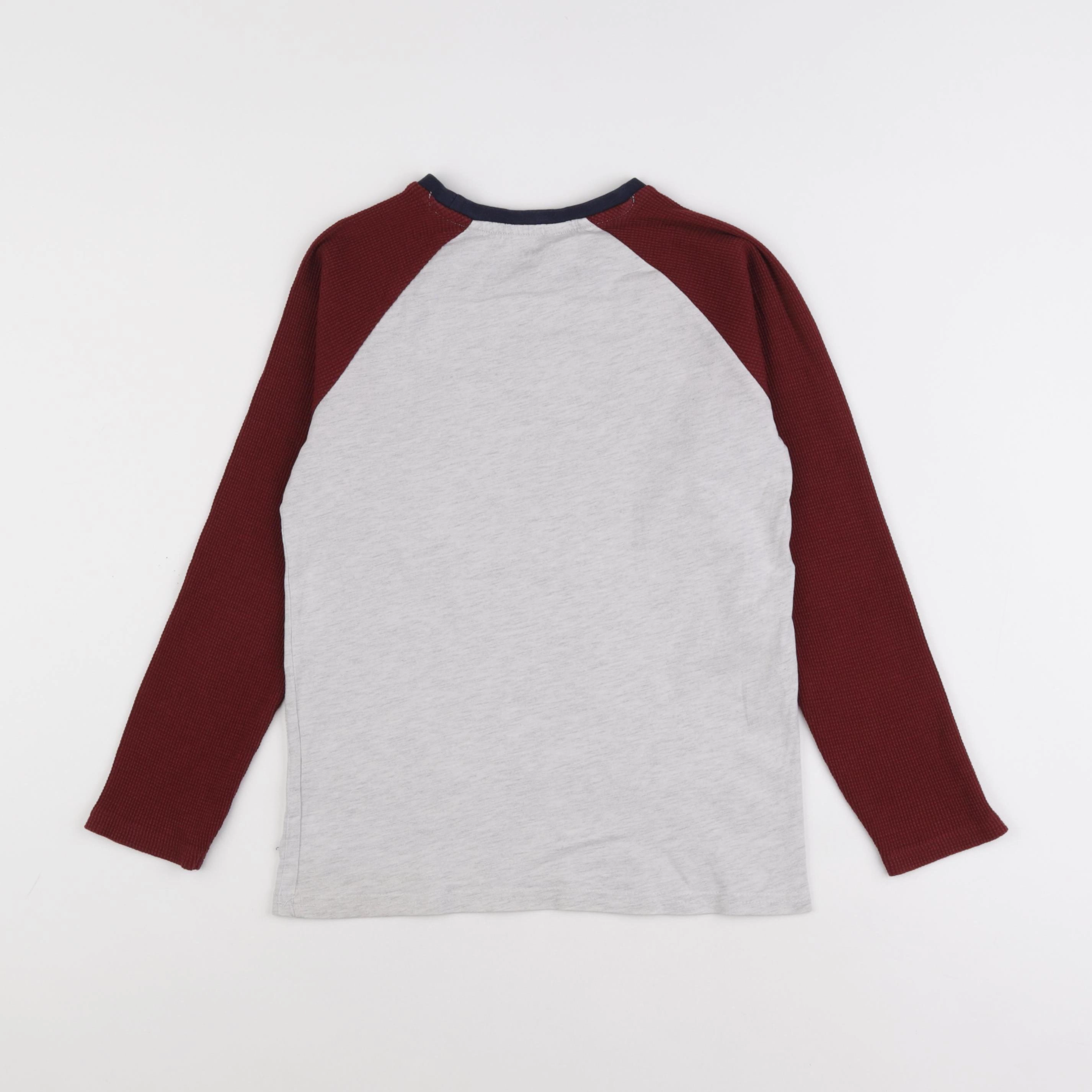 Vertbaudet - tee-shirt gris, rouge - 10 ans