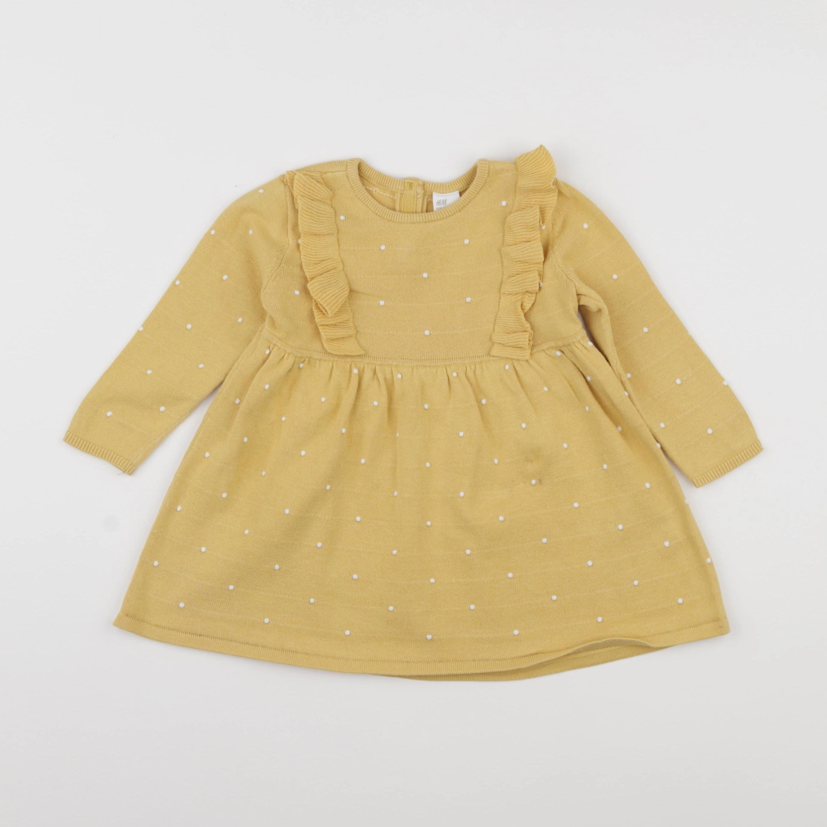 H&M - robe jaune - 9/12 mois