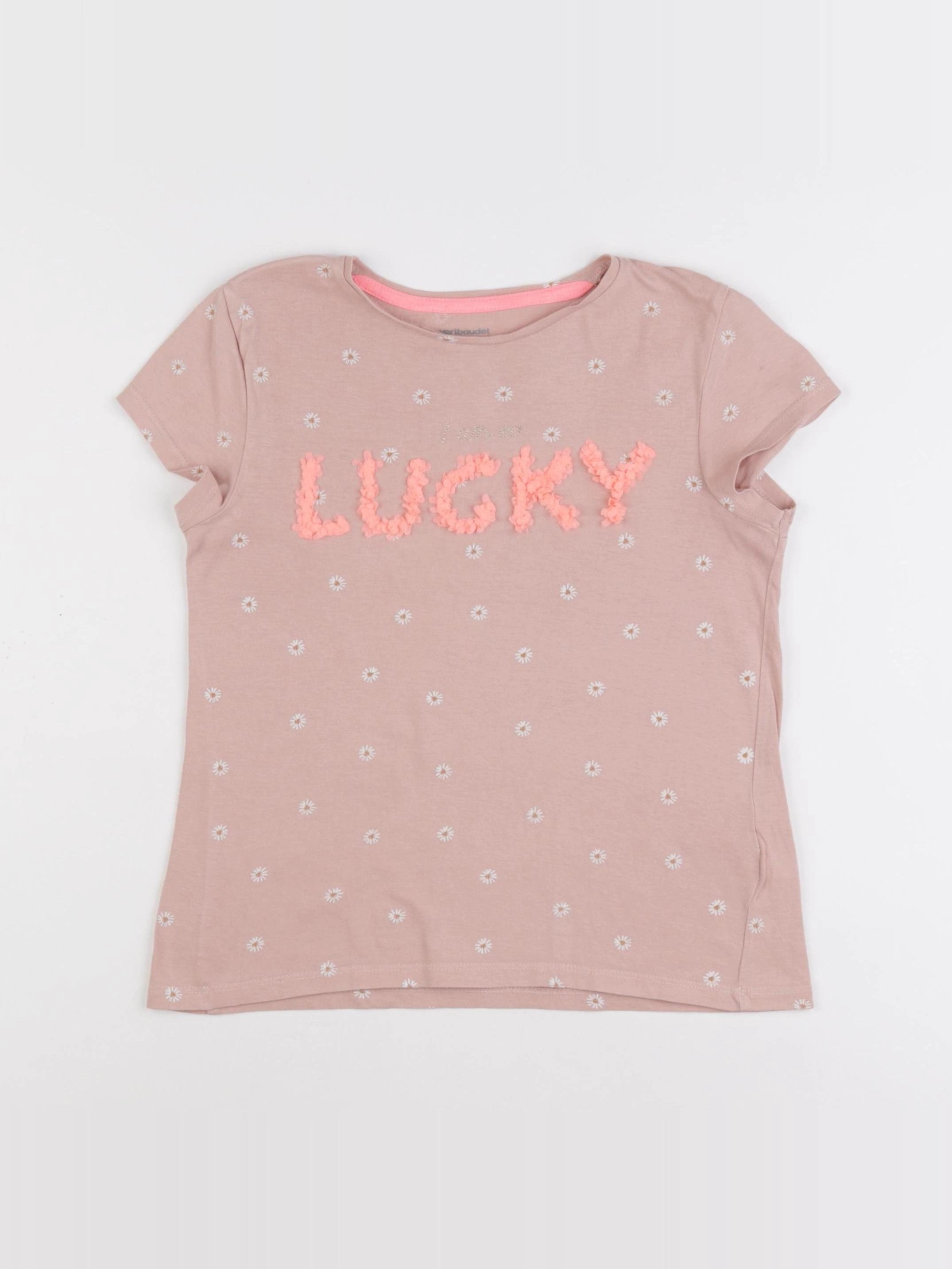 Vertbaudet - tee-shirt rose - 10 ans