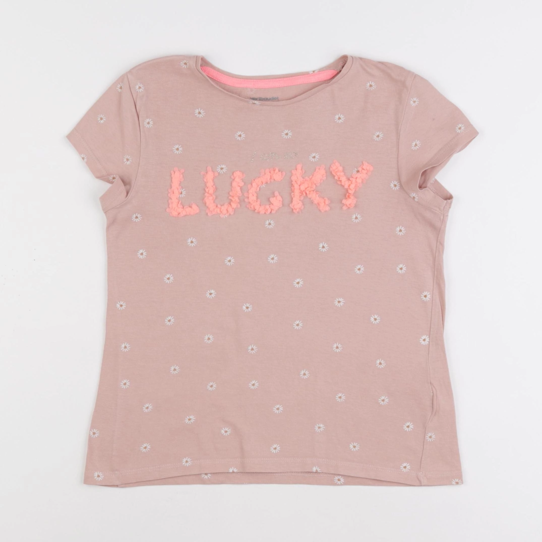 Vertbaudet - tee-shirt rose - 10 ans