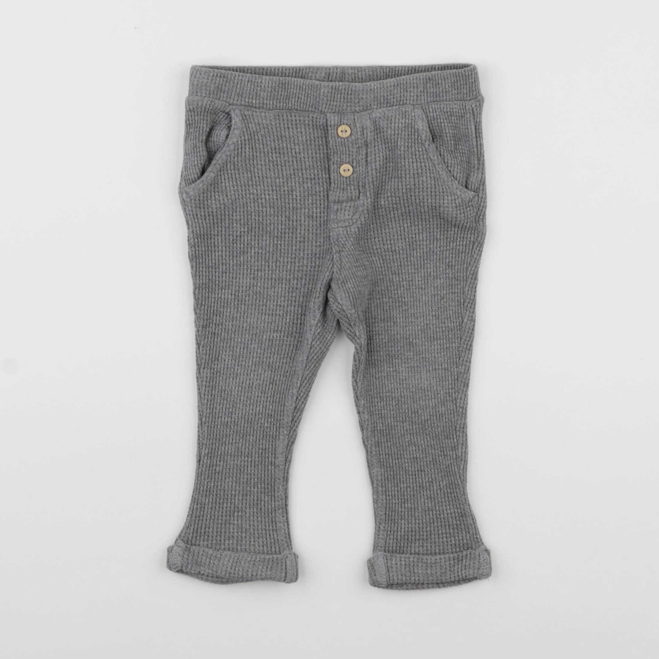 H&M - legging gris - 12/18 mois