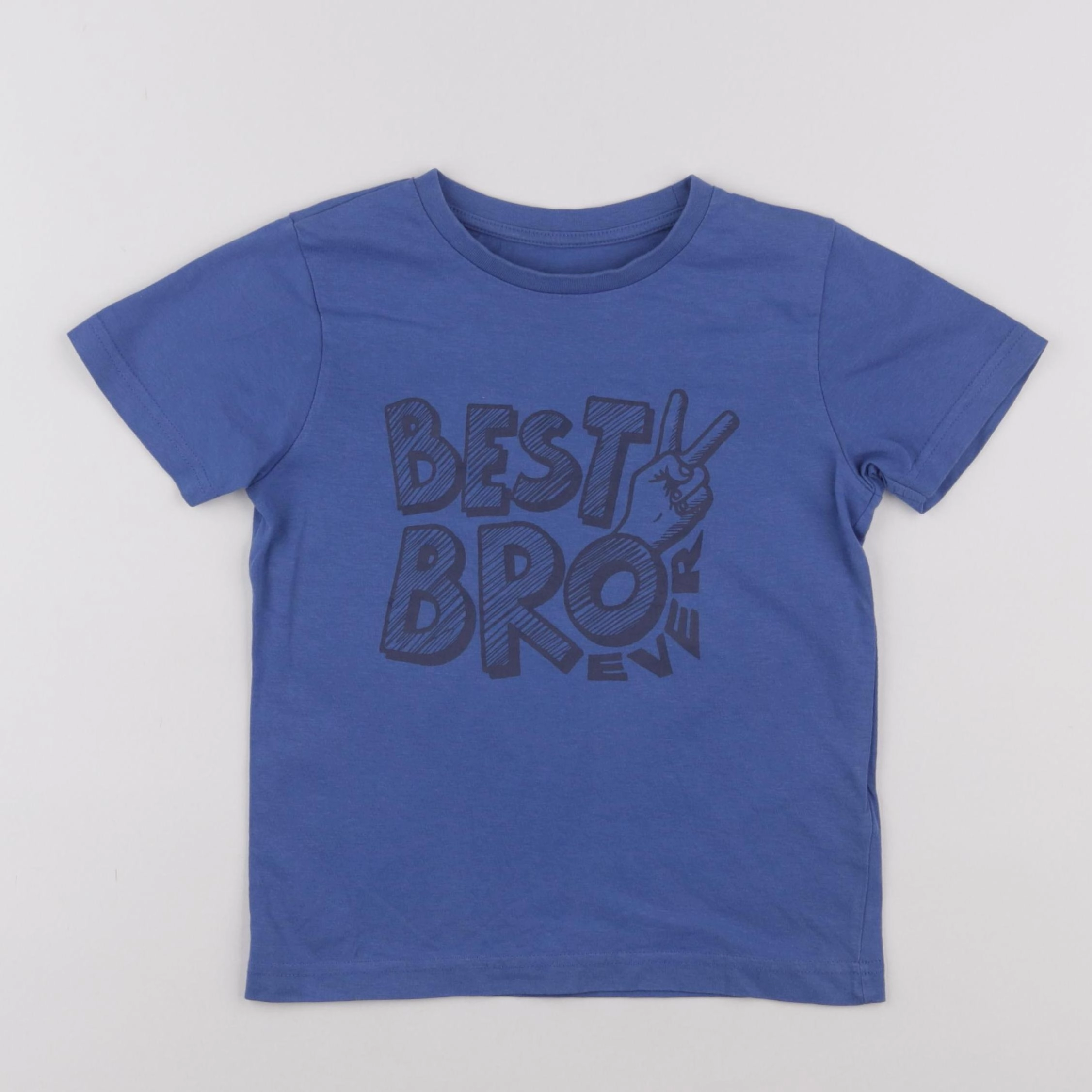 Vertbaudet - tee-shirt bleu - 6 ans