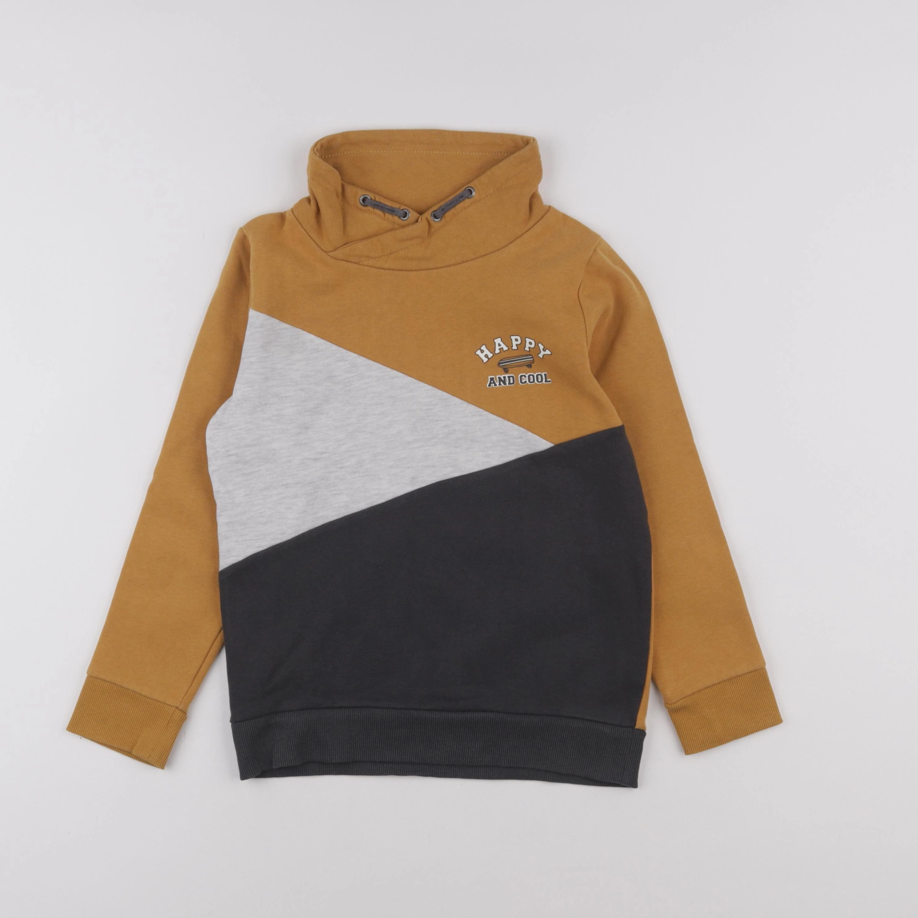 Vertbaudet - sweat multicolore - 8 ans