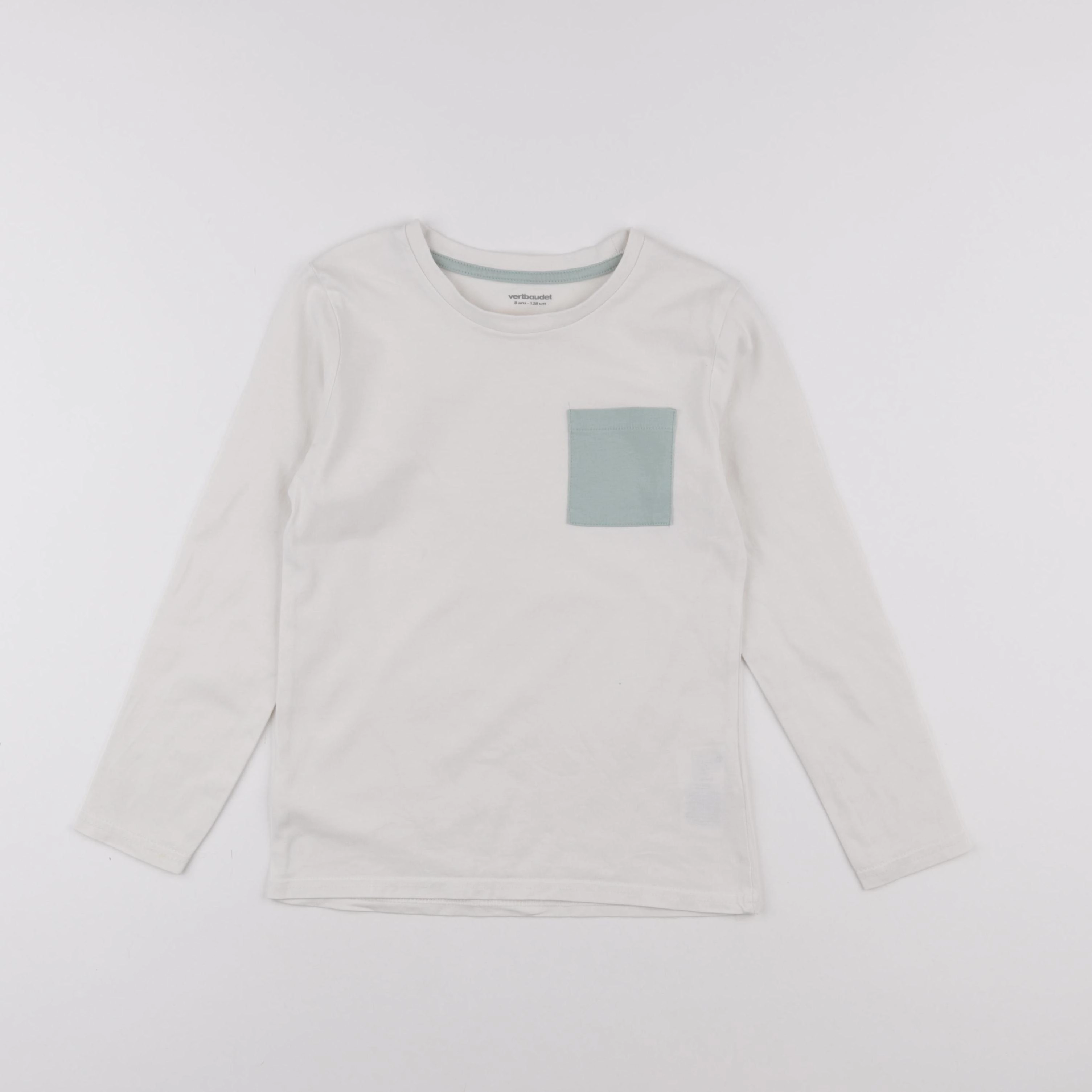 Vertbaudet - tee-shirt blanc - 8 ans