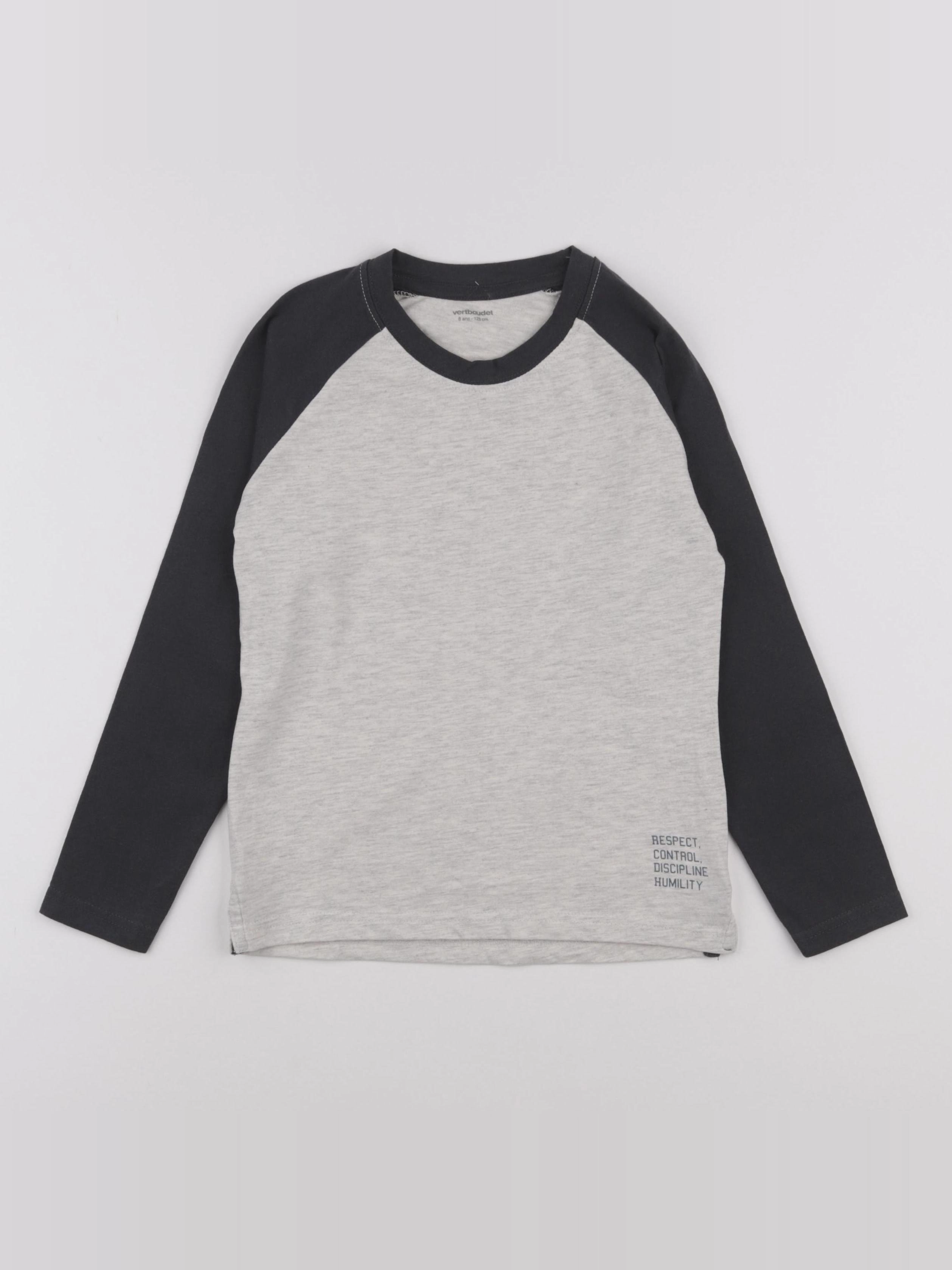 Vertbaudet - tee-shirt gris - 8 ans