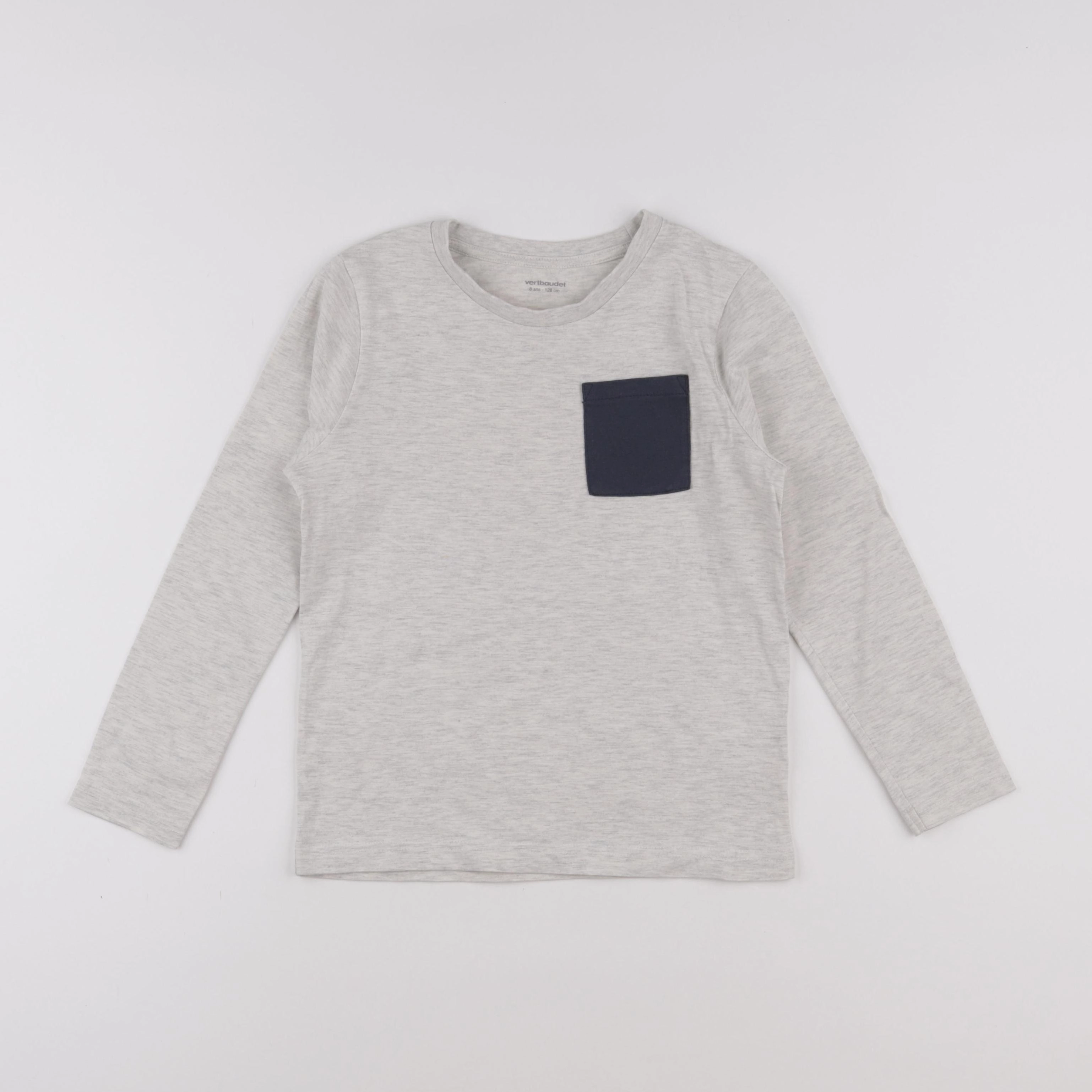 Vertbaudet - tee-shirt gris - 8 ans