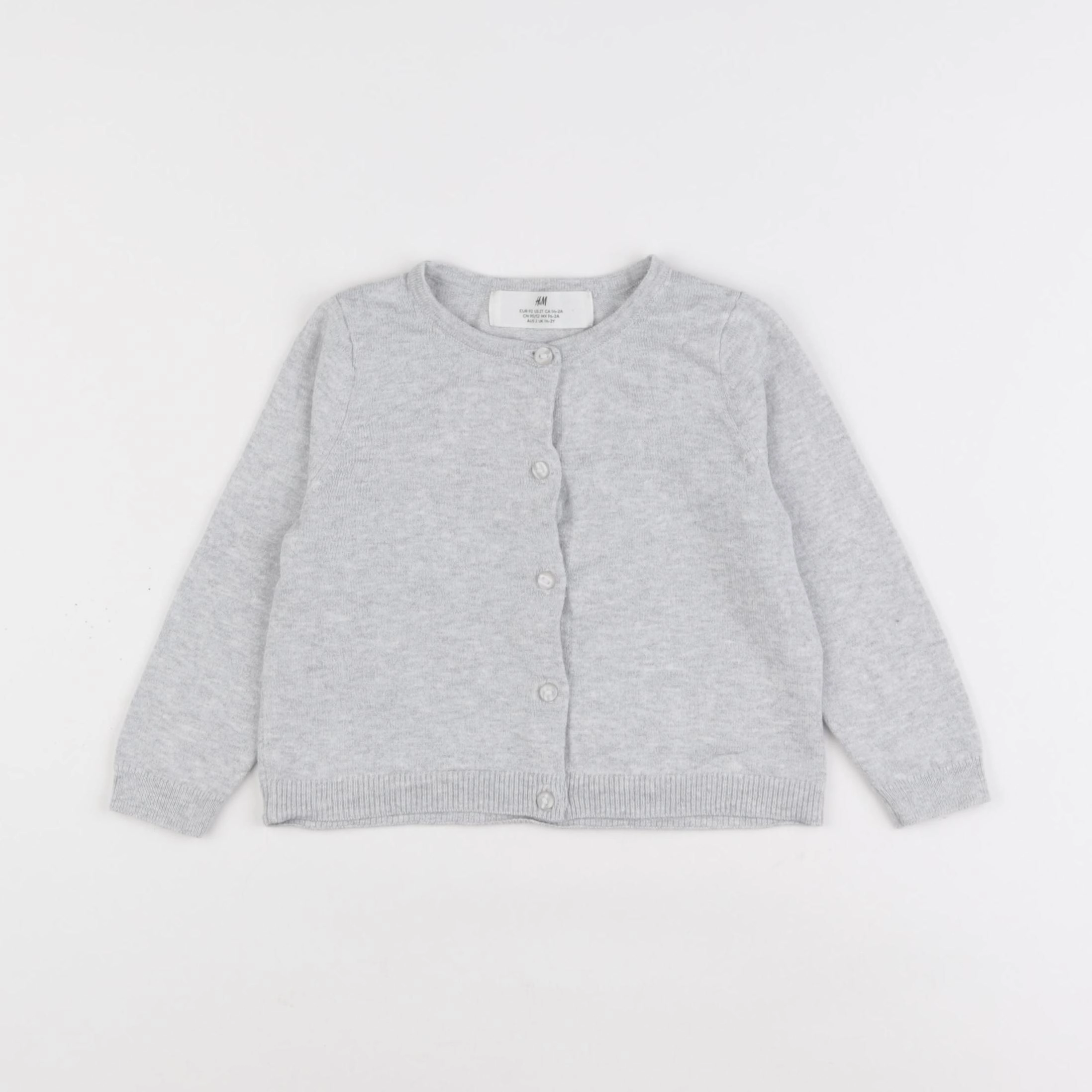 H&M - gilet gris - 18/24 mois