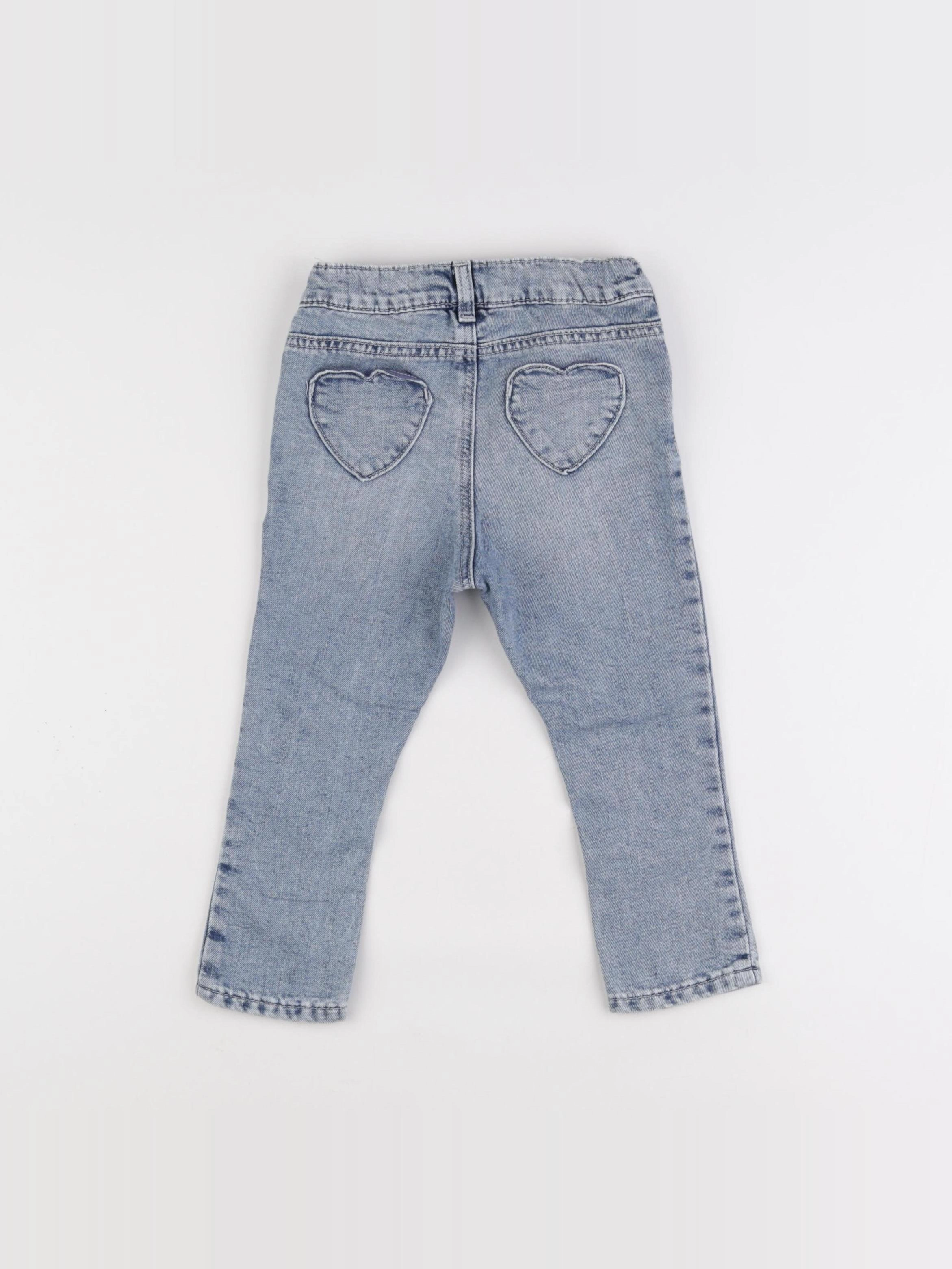 H&M - jegging bleu - 18/24 mois
