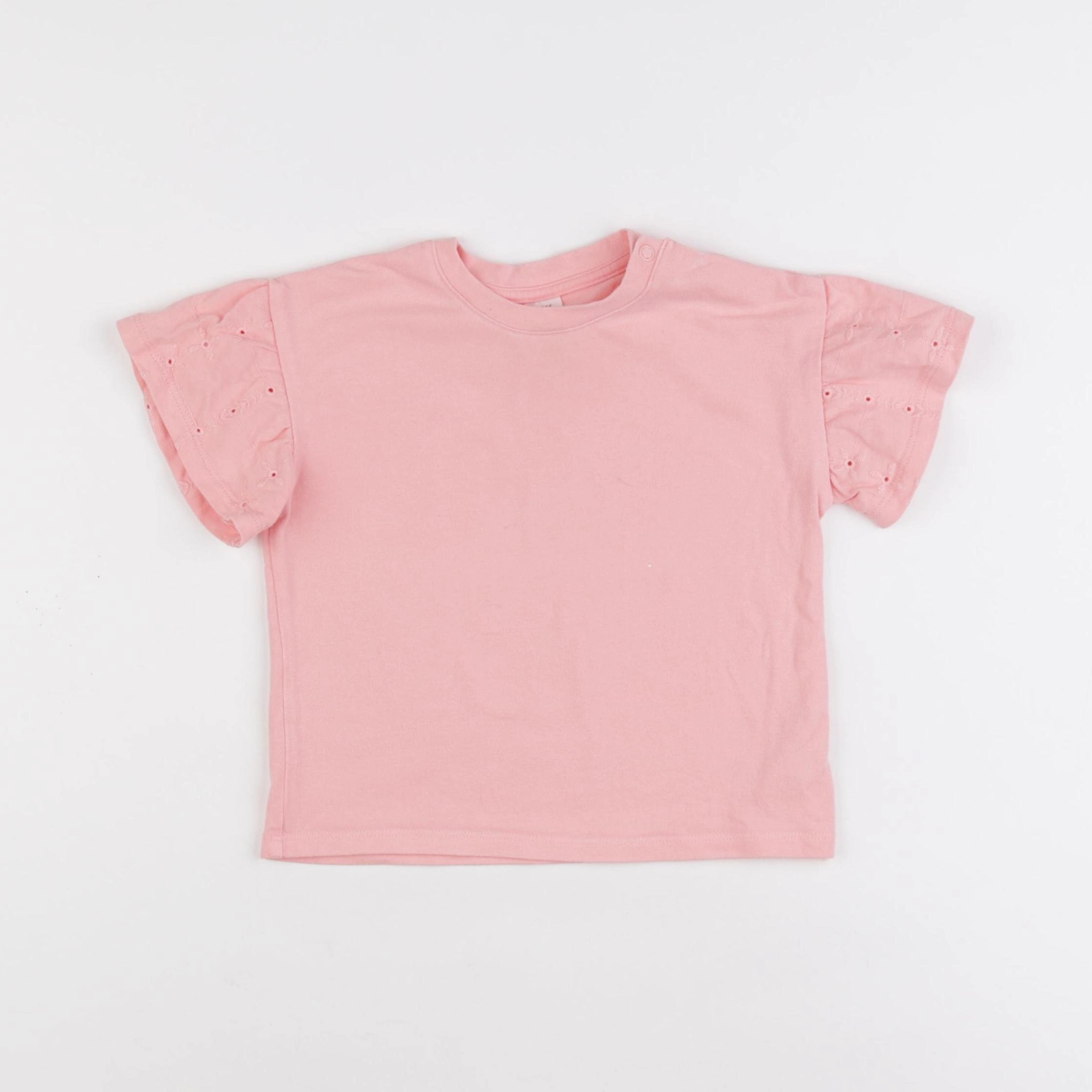H&M - tee-shirt rose - 12/18 mois