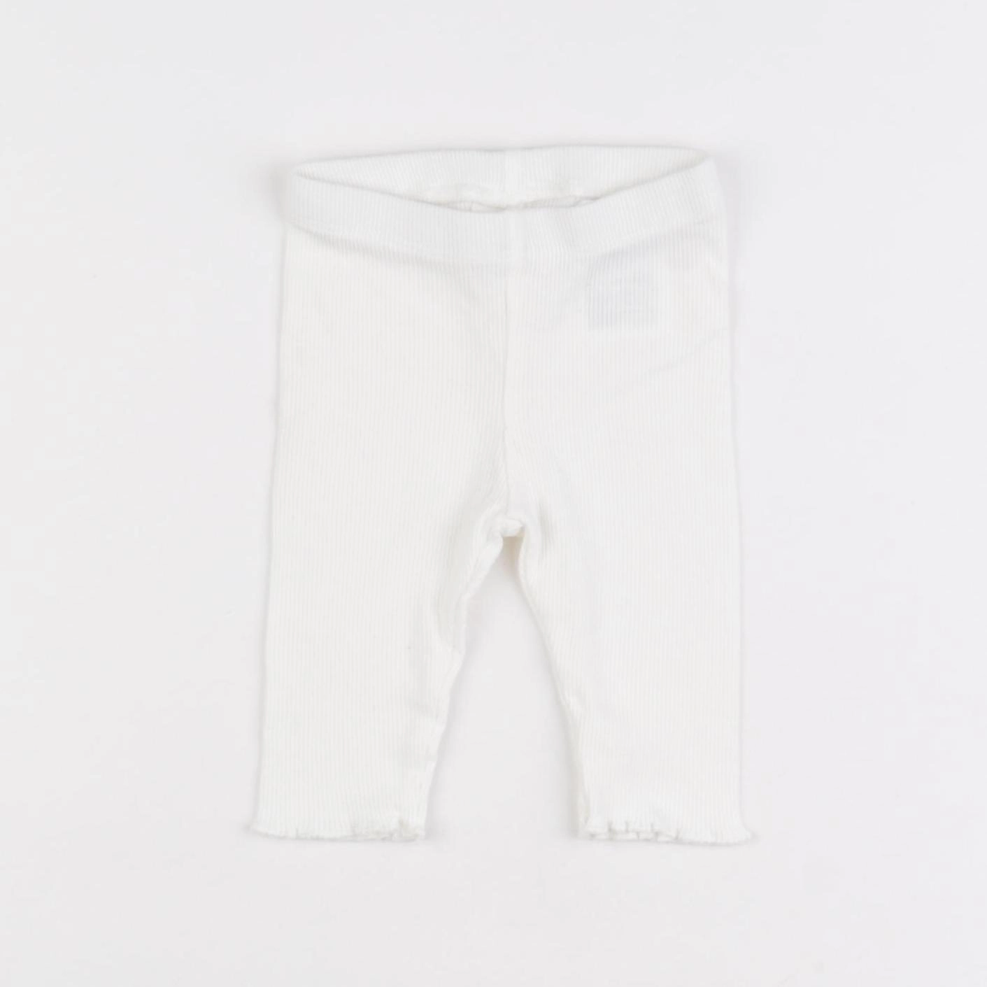 H&M - legging blanc - 1 mois