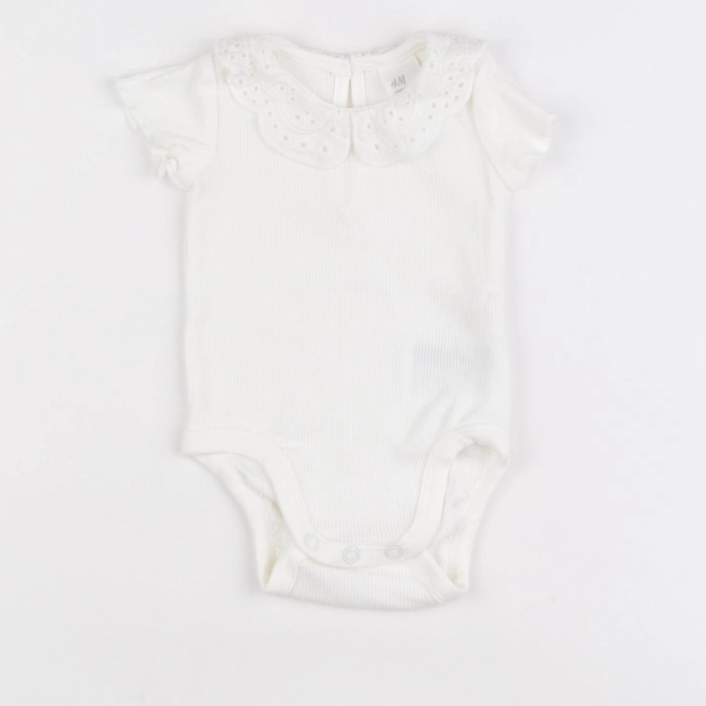H&M - body à col blanc - 1 mois