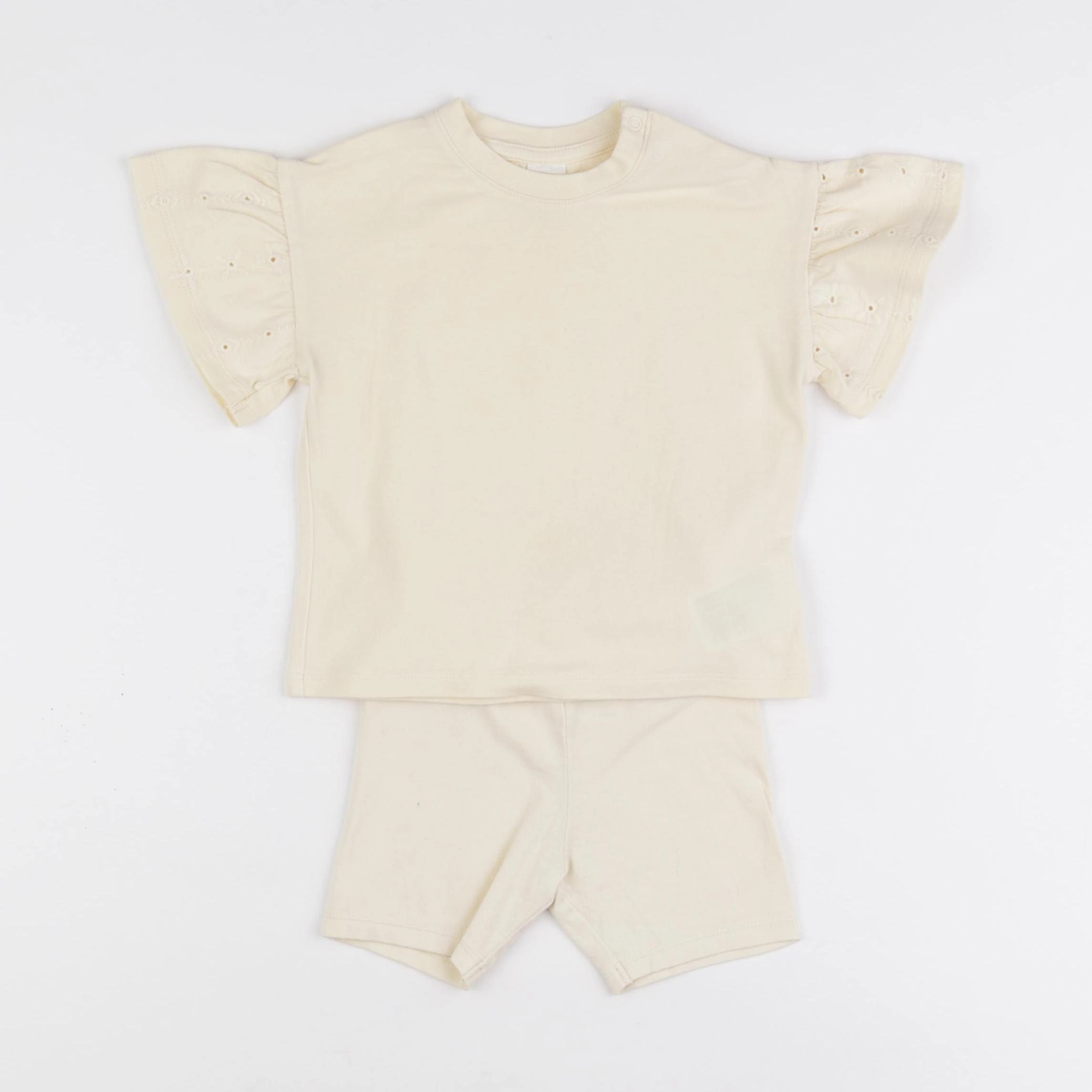 H&M - ensemble jaune - 12/9 mois