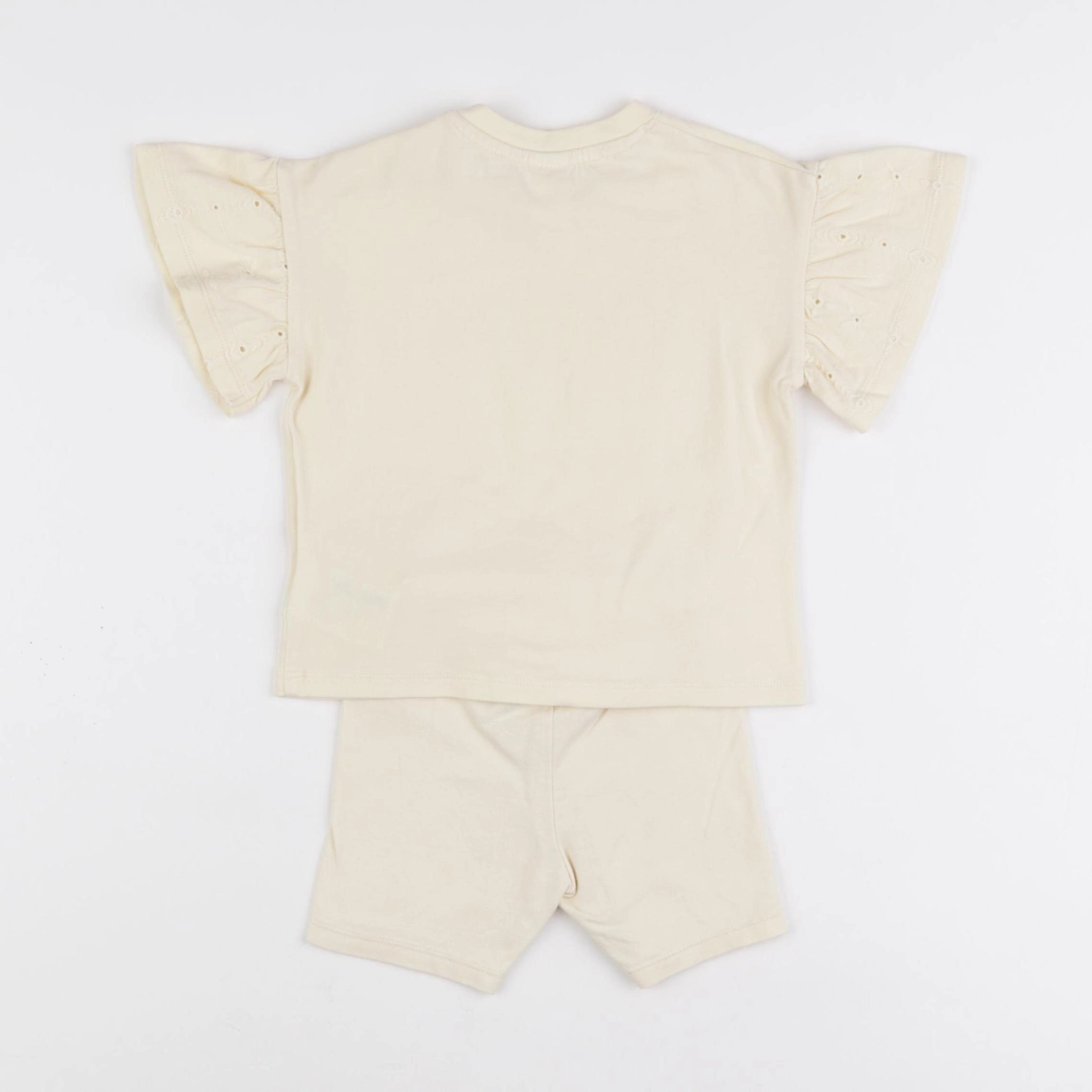H&M - ensemble jaune - 12/9 mois