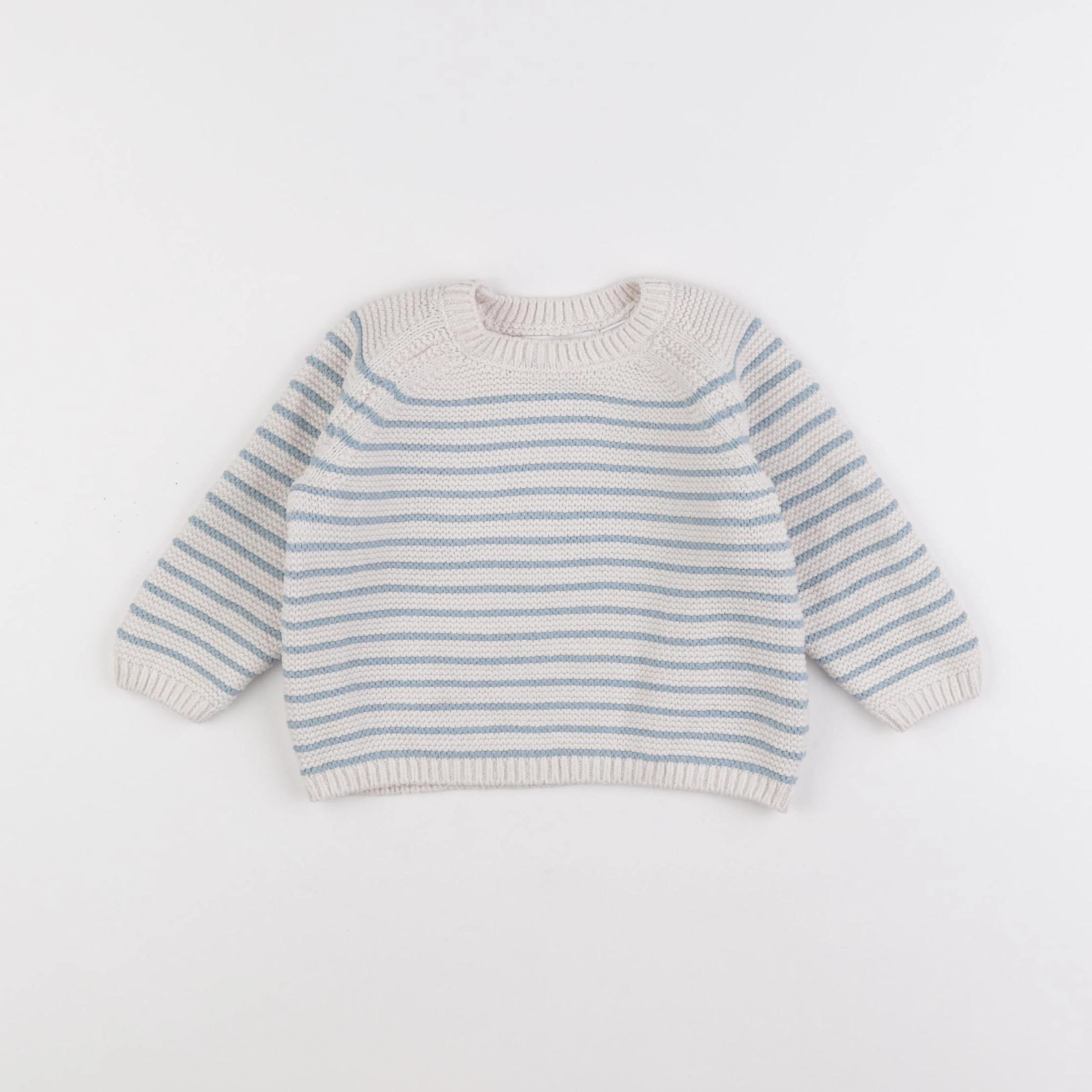 Zara - pull bleu - 6/9 mois