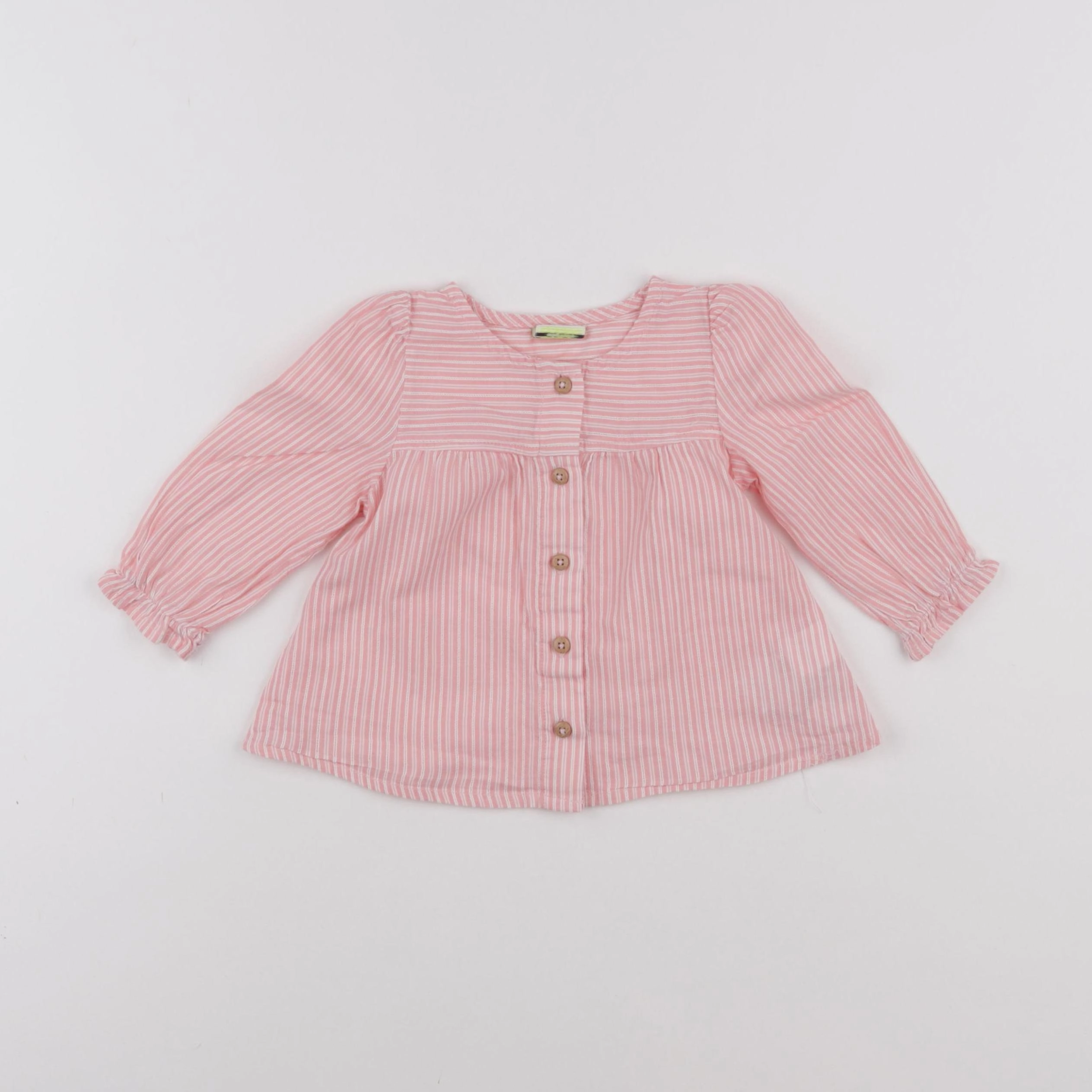 Tape à l'oeil - blouse rose - 12 mois