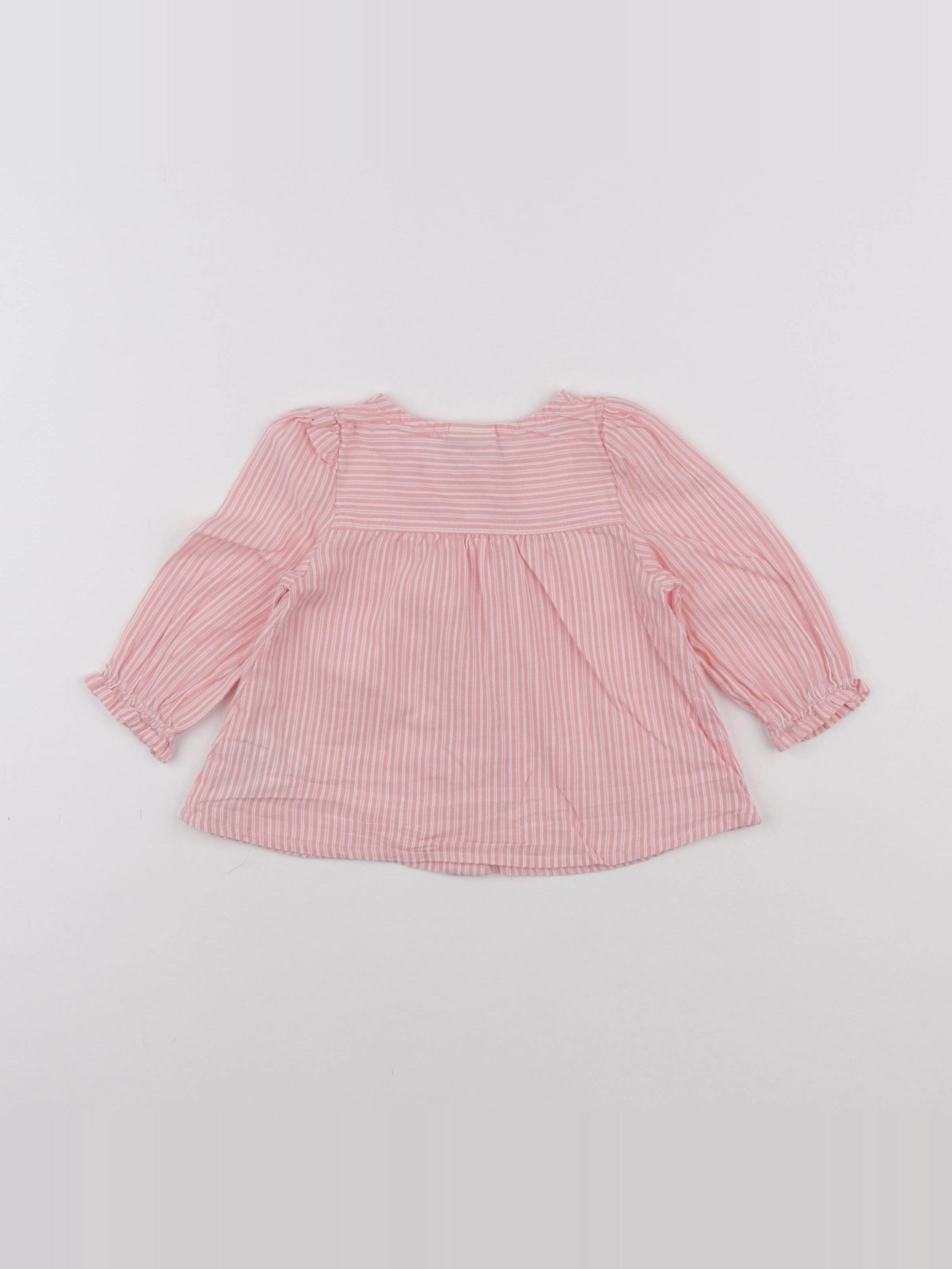 Tape à l'oeil - blouse rose - 12 mois