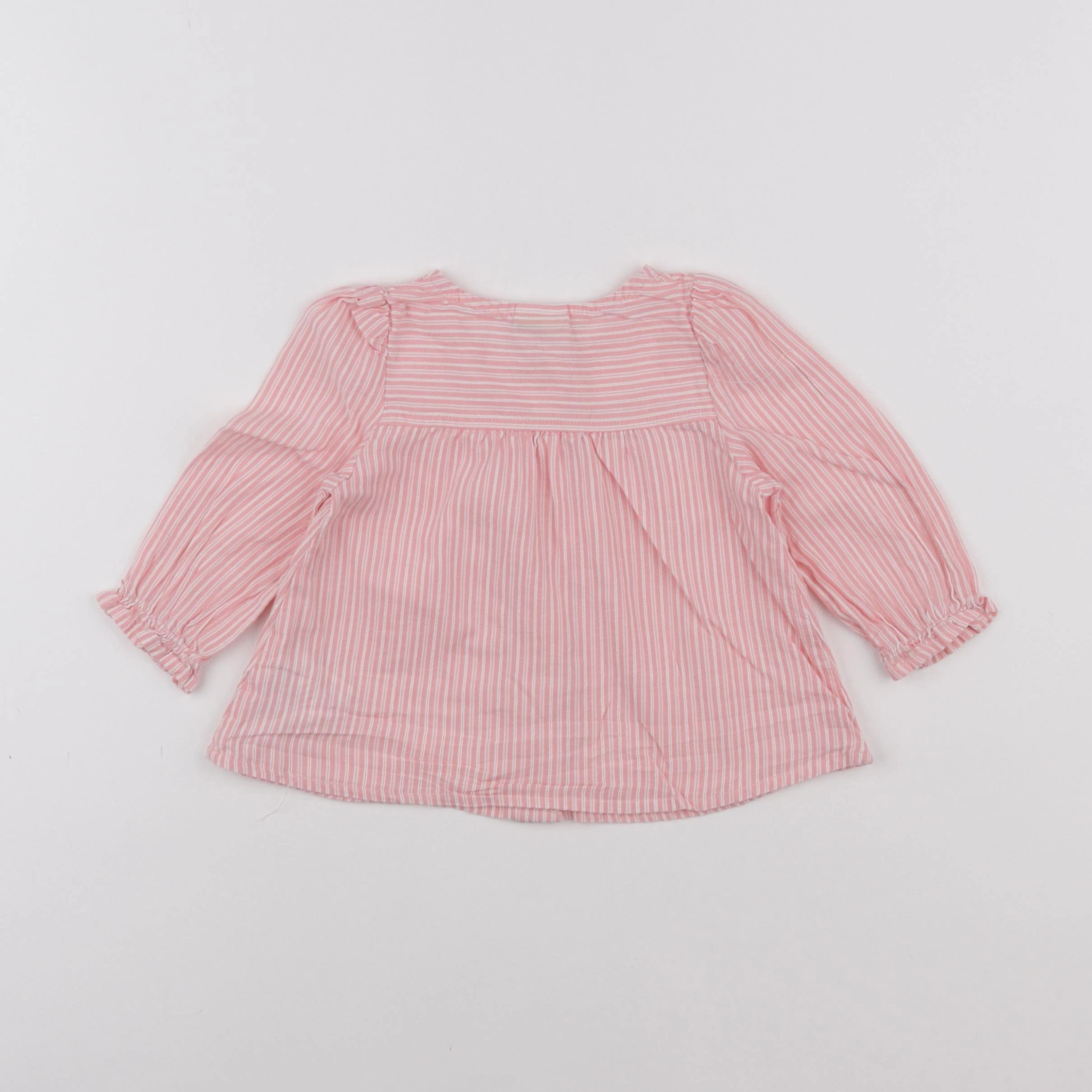 Tape à l'oeil - blouse rose - 12 mois