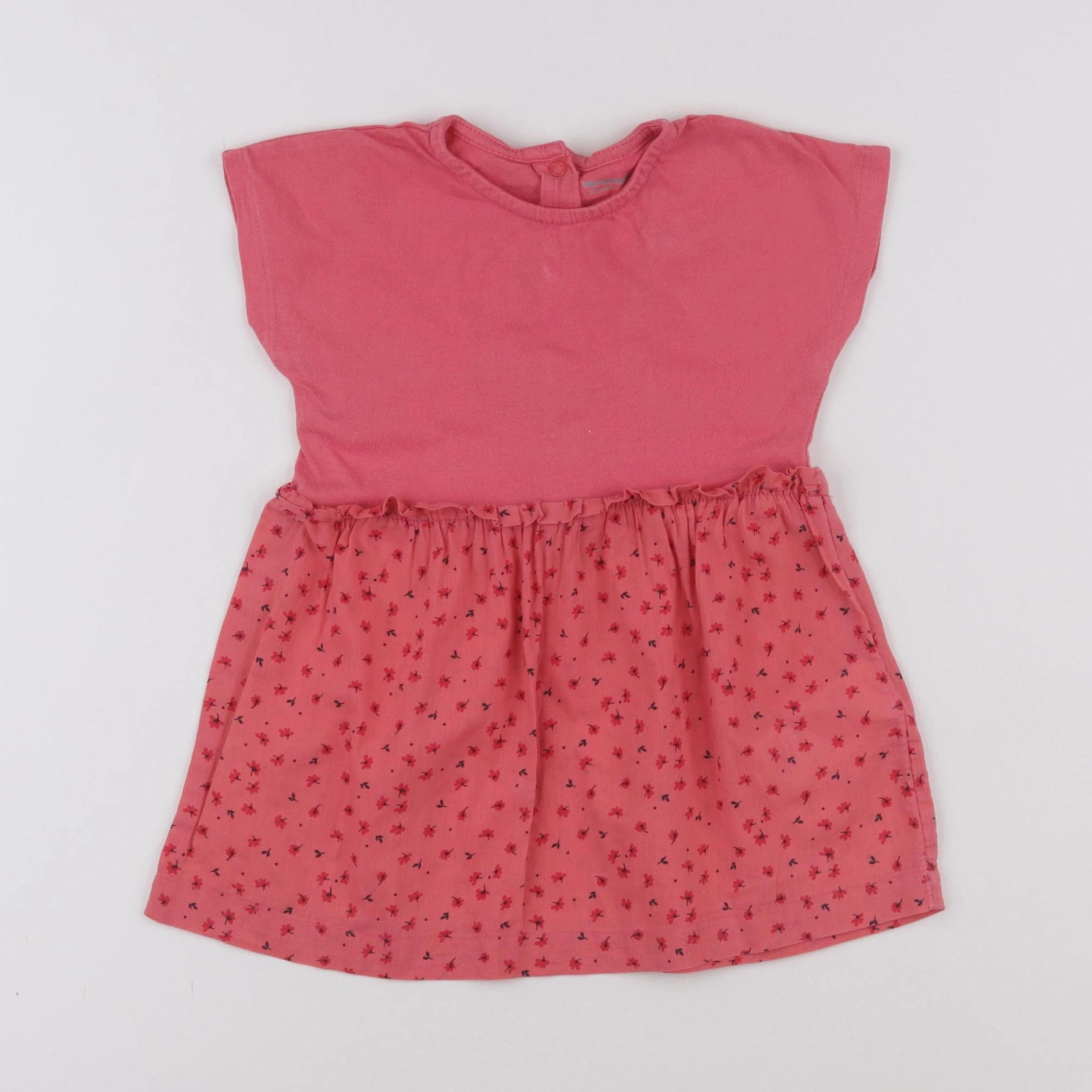 Vertbaudet - robe rouge - 12 mois
