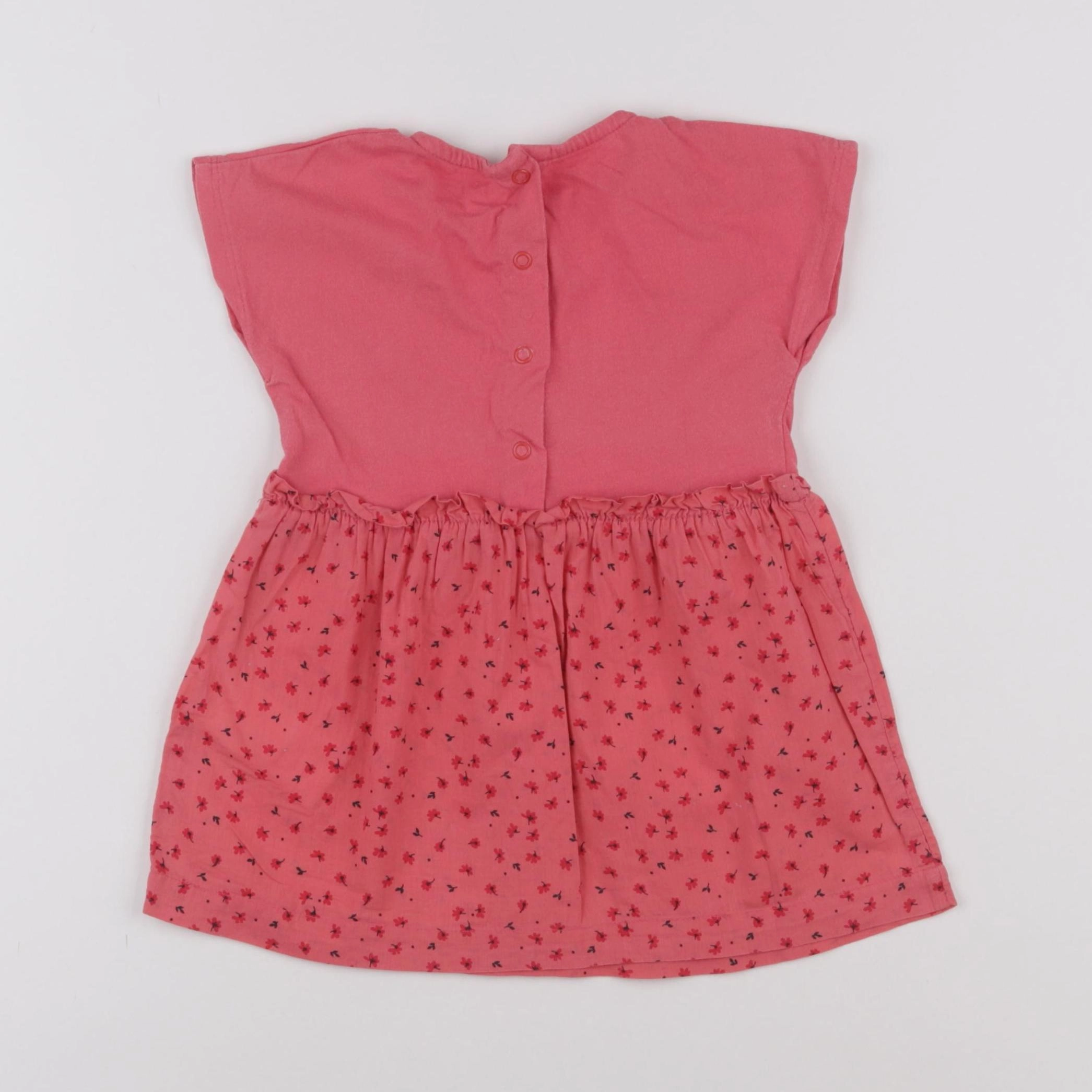 Vertbaudet - robe rouge - 12 mois