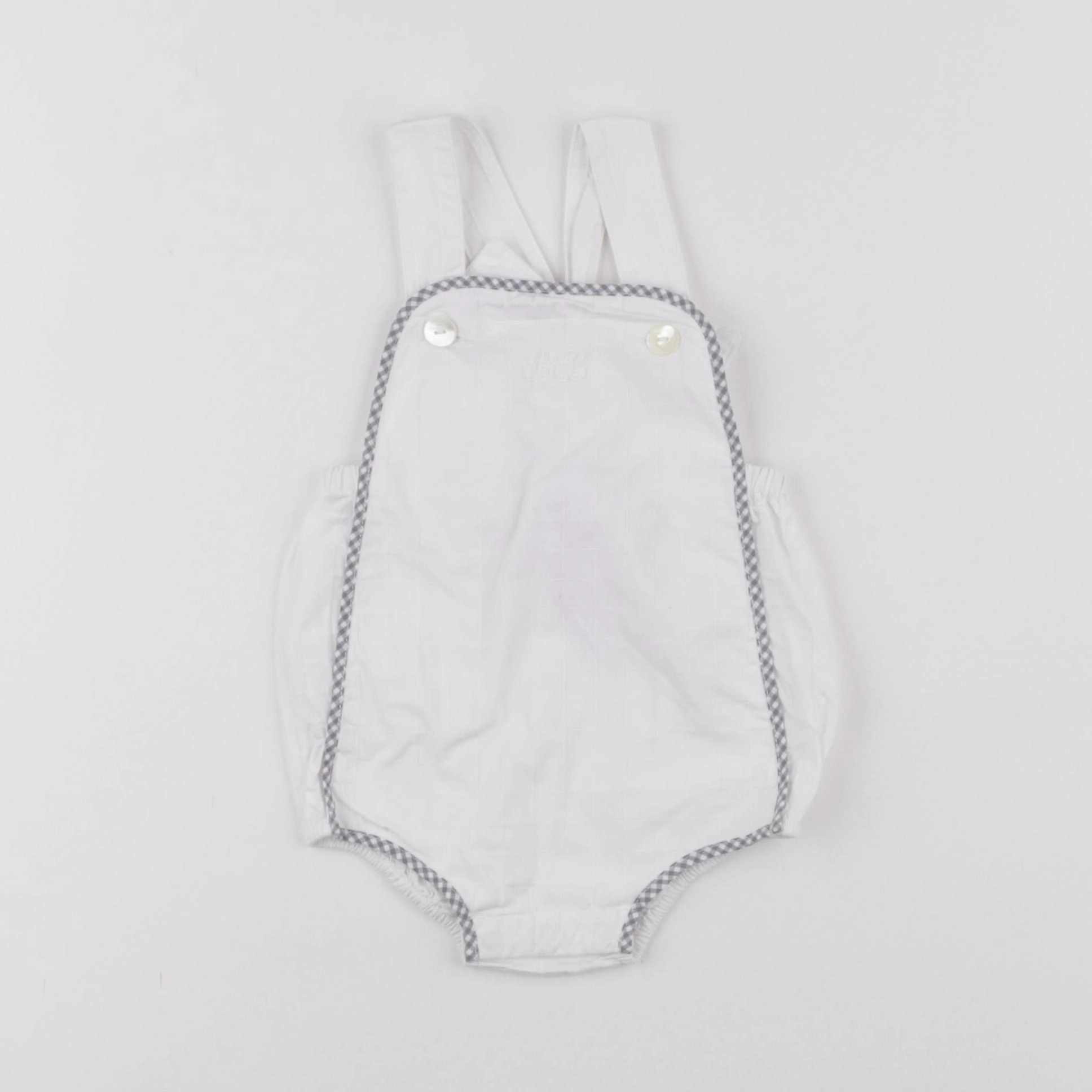 Jacadi - combinaison blanc, gris - 6 mois
