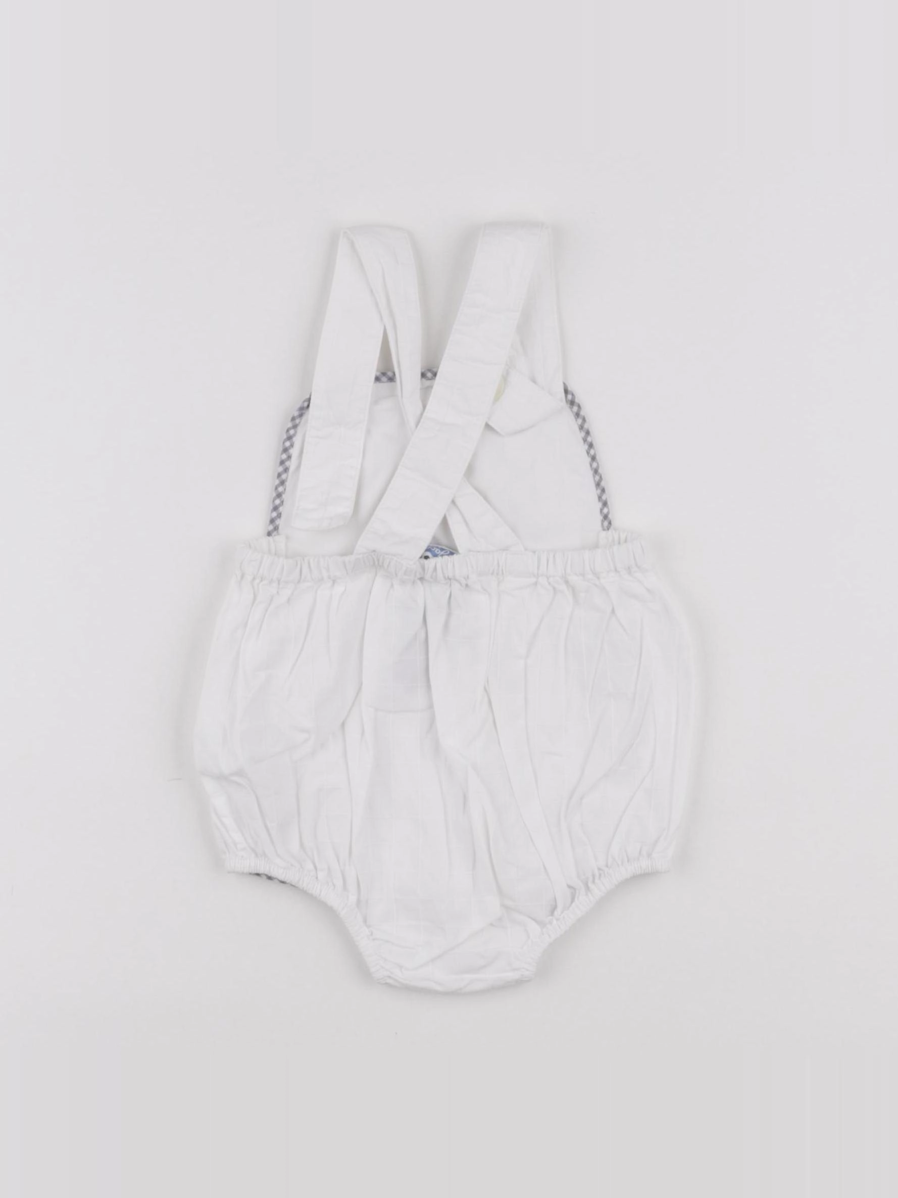 Jacadi - combinaison blanc, gris - 6 mois