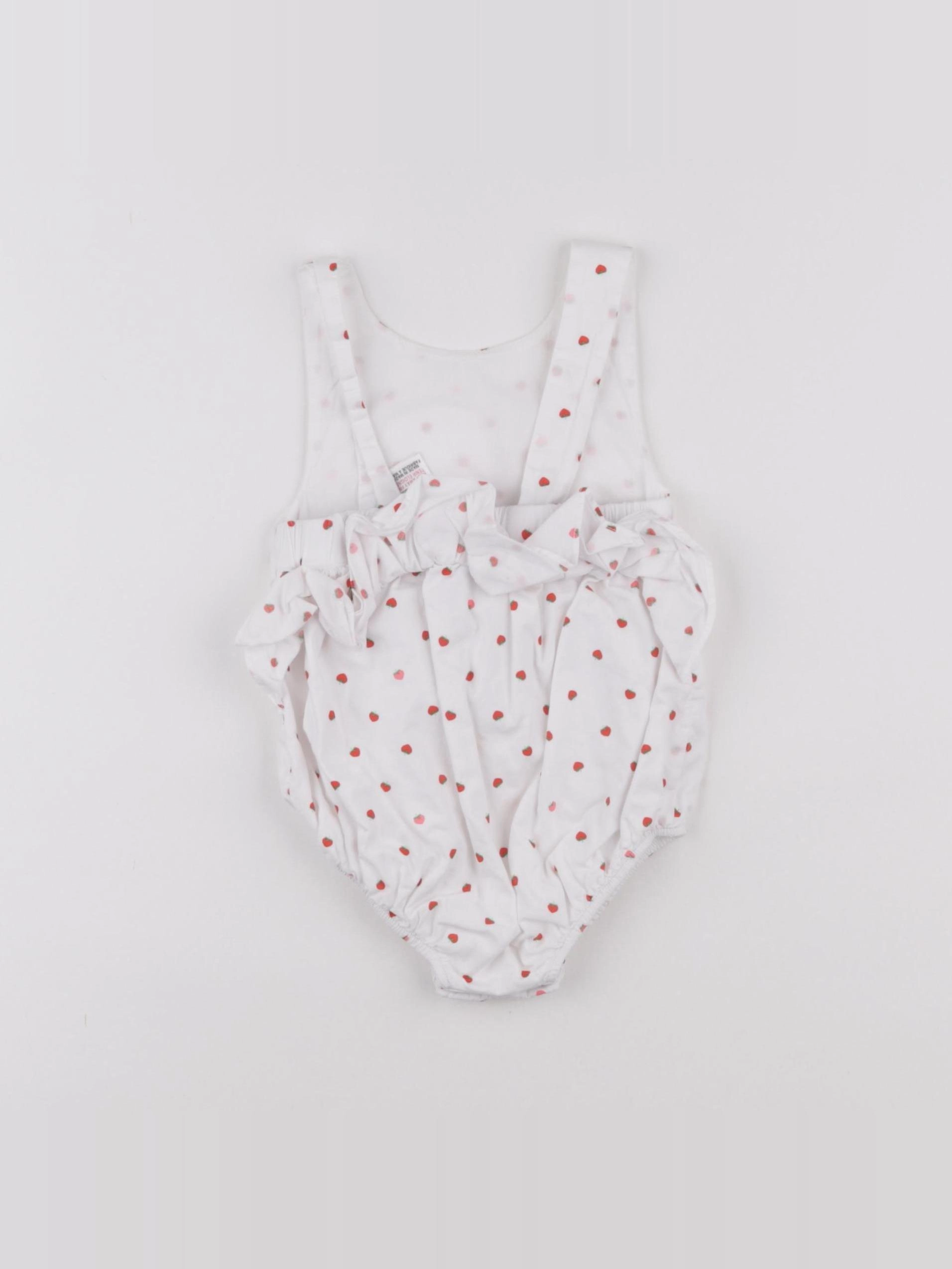 Jacadi - combinaison blanc, rouge - 6 mois
