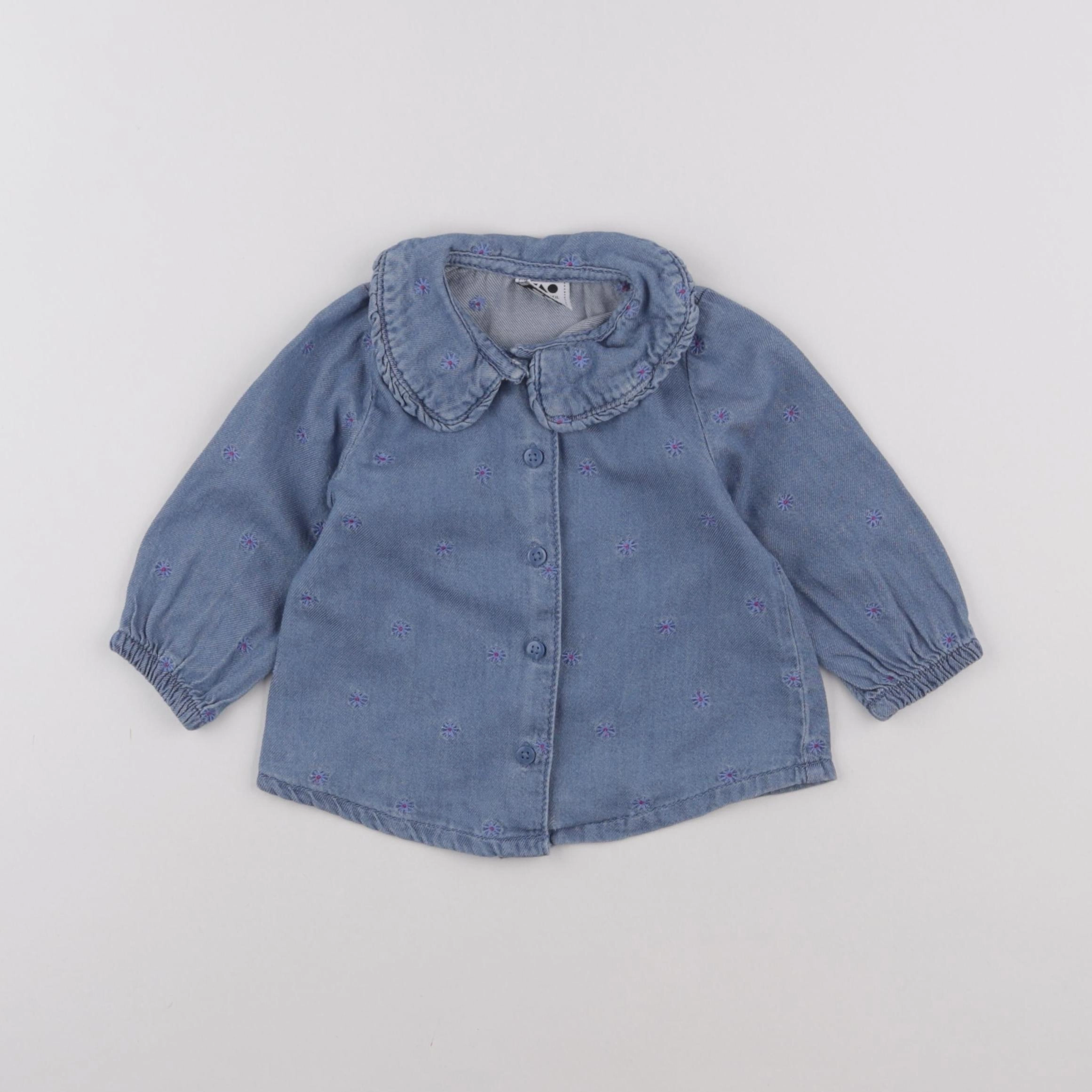Tape à l'oeil - blouse bleu - 12 mois