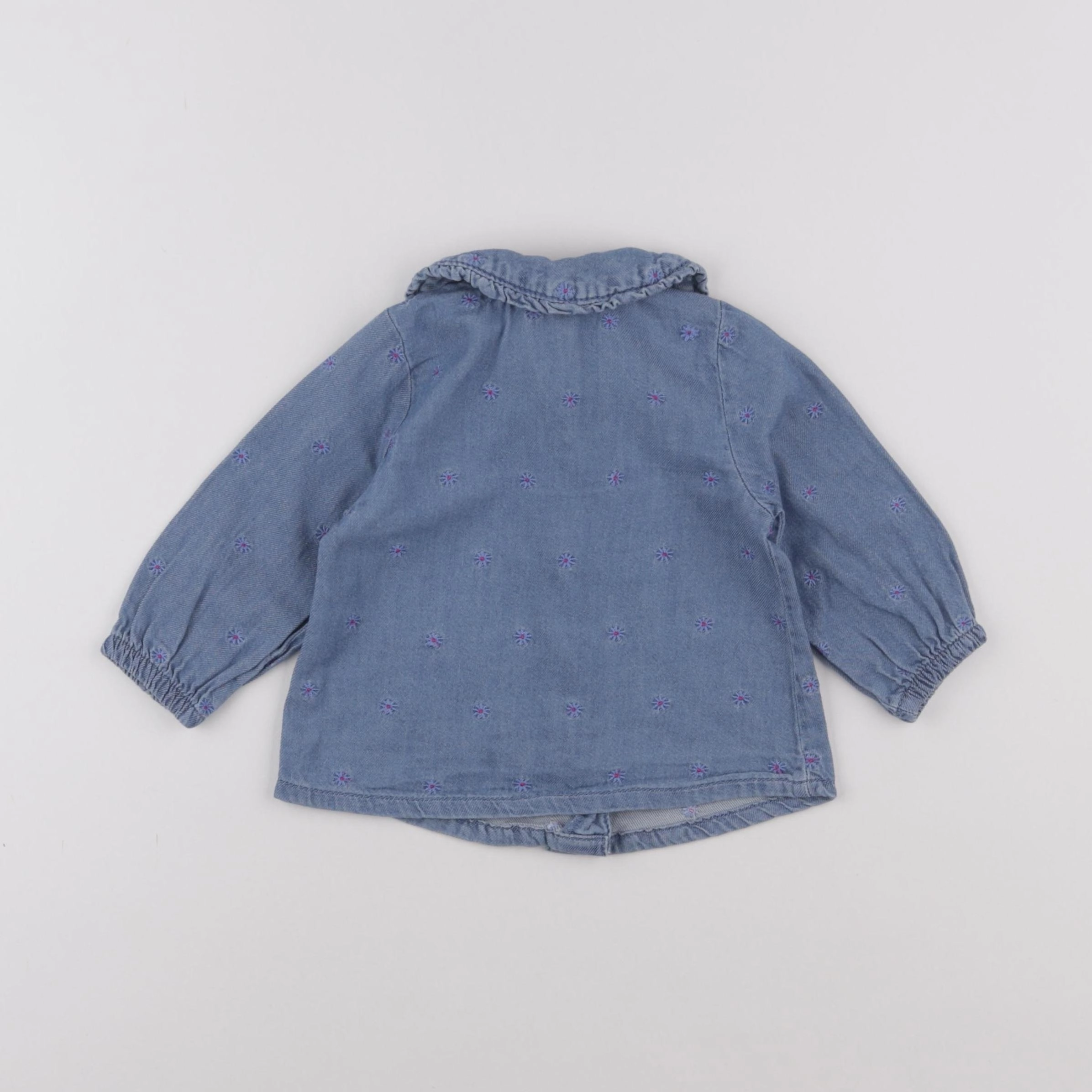 Tape à l'oeil - blouse bleu - 12 mois