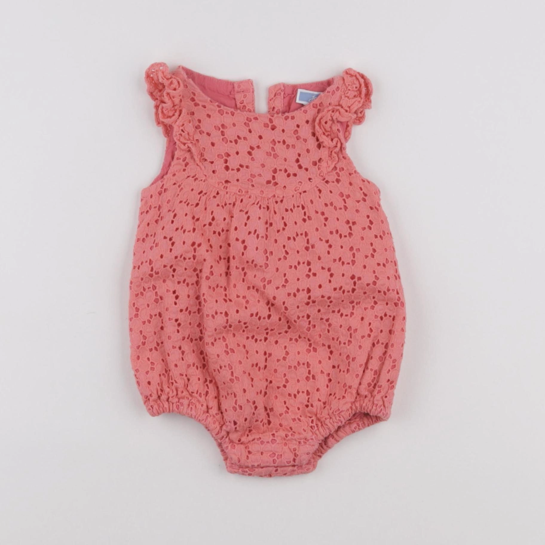 Jacadi - combinaison rose - 6 mois