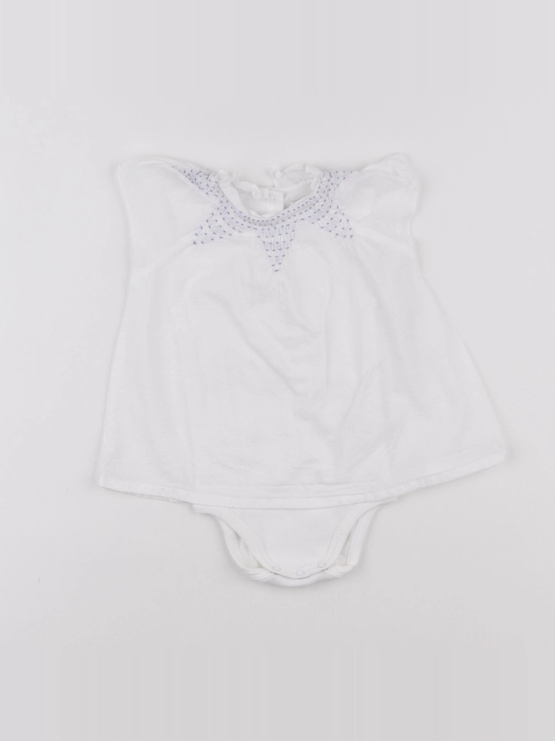 Cyrillus - body blouse blanc - 6 mois