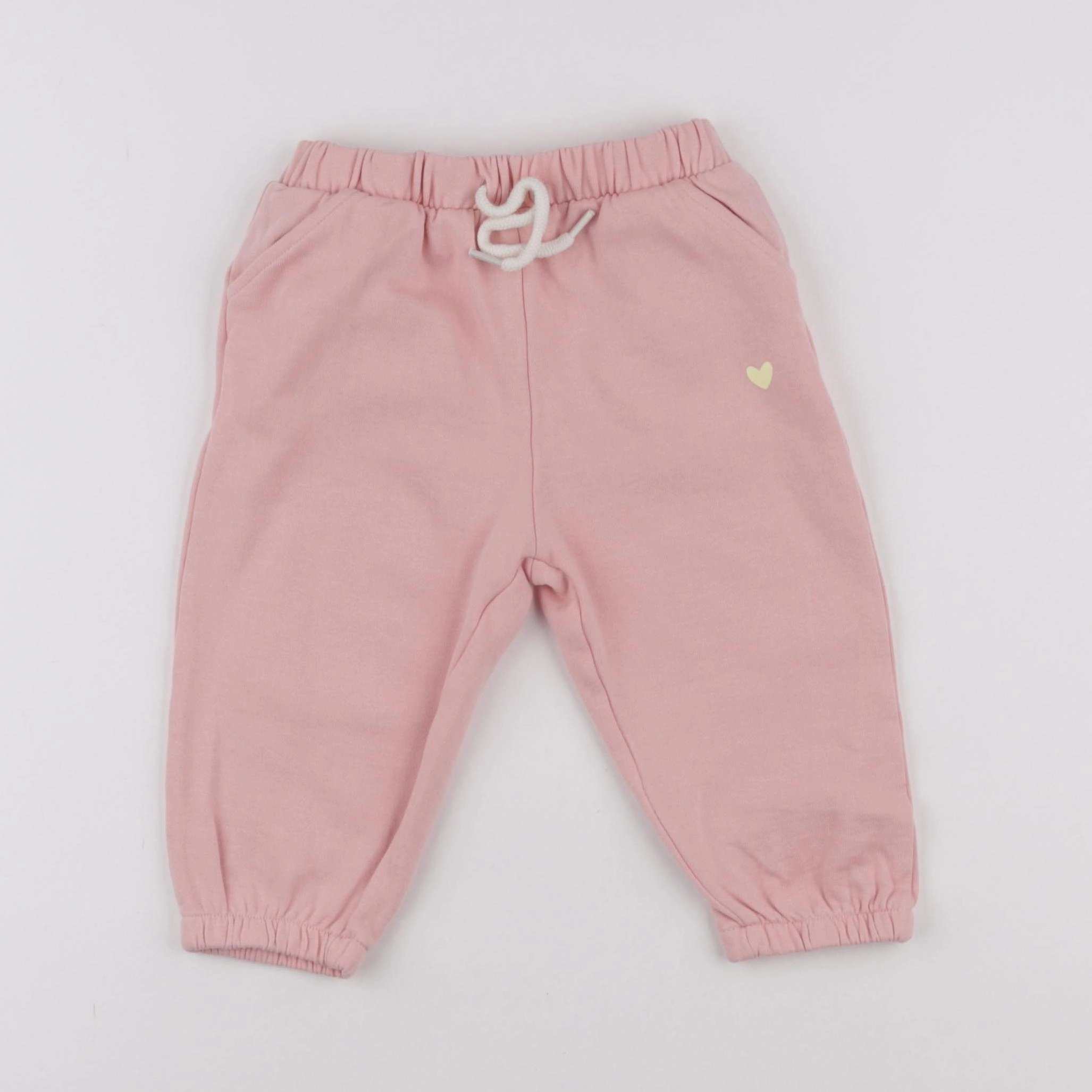 Vertbaudet - jogging doublé rose - 18 mois