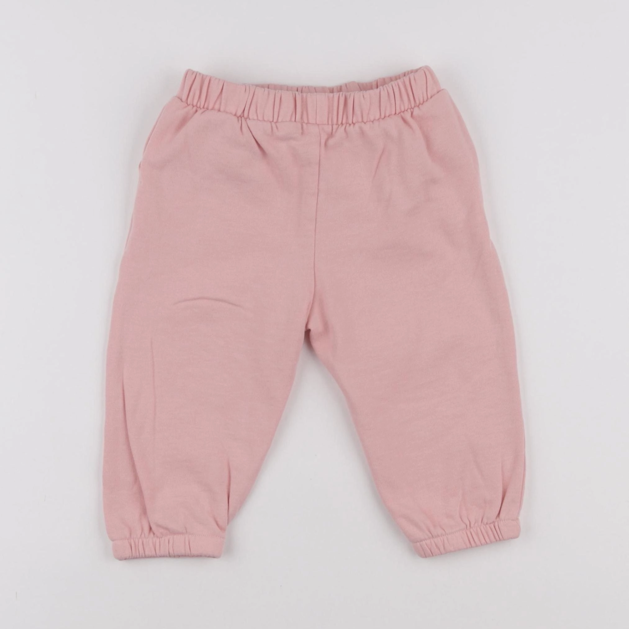 Vertbaudet - jogging doublé rose - 18 mois