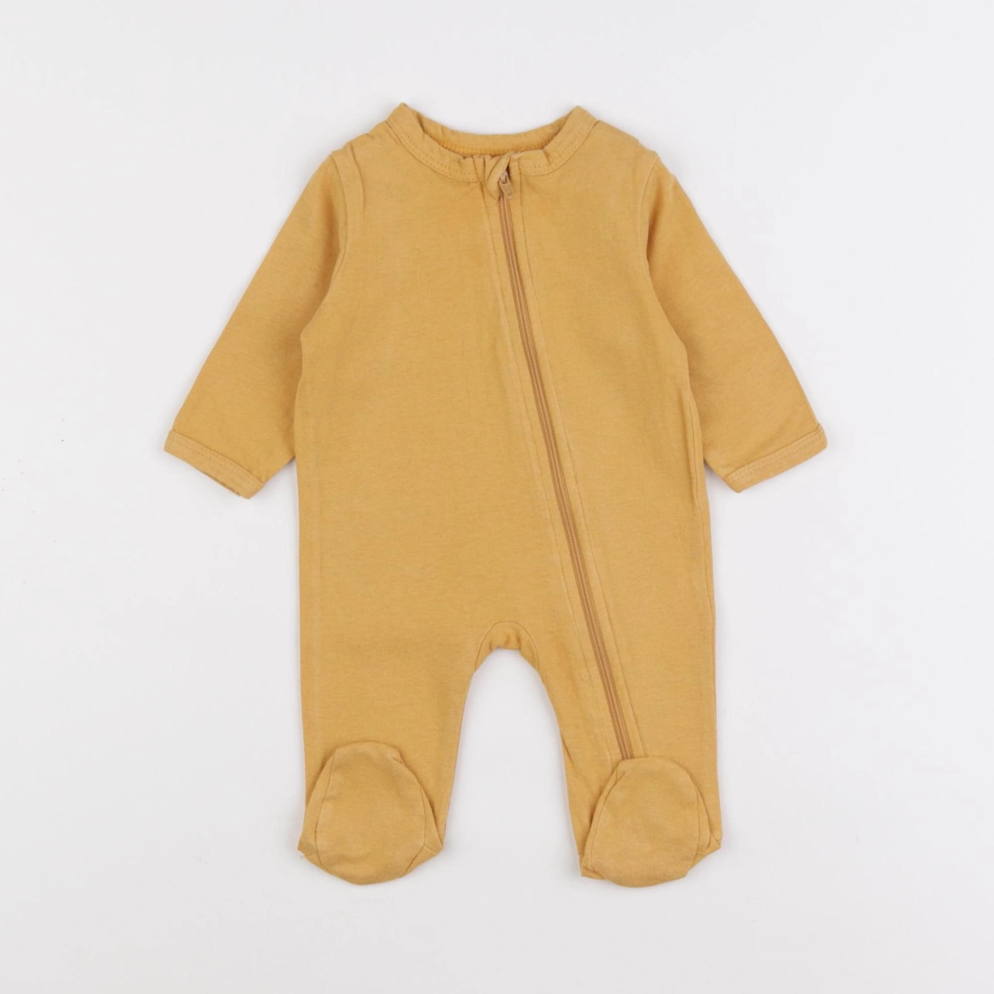 Vertbaudet - pyjama coton jaune - 1 mois