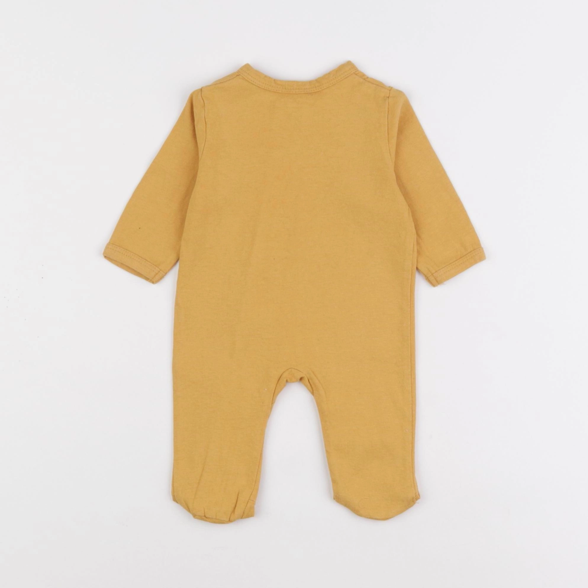 Vertbaudet - pyjama coton jaune - 1 mois